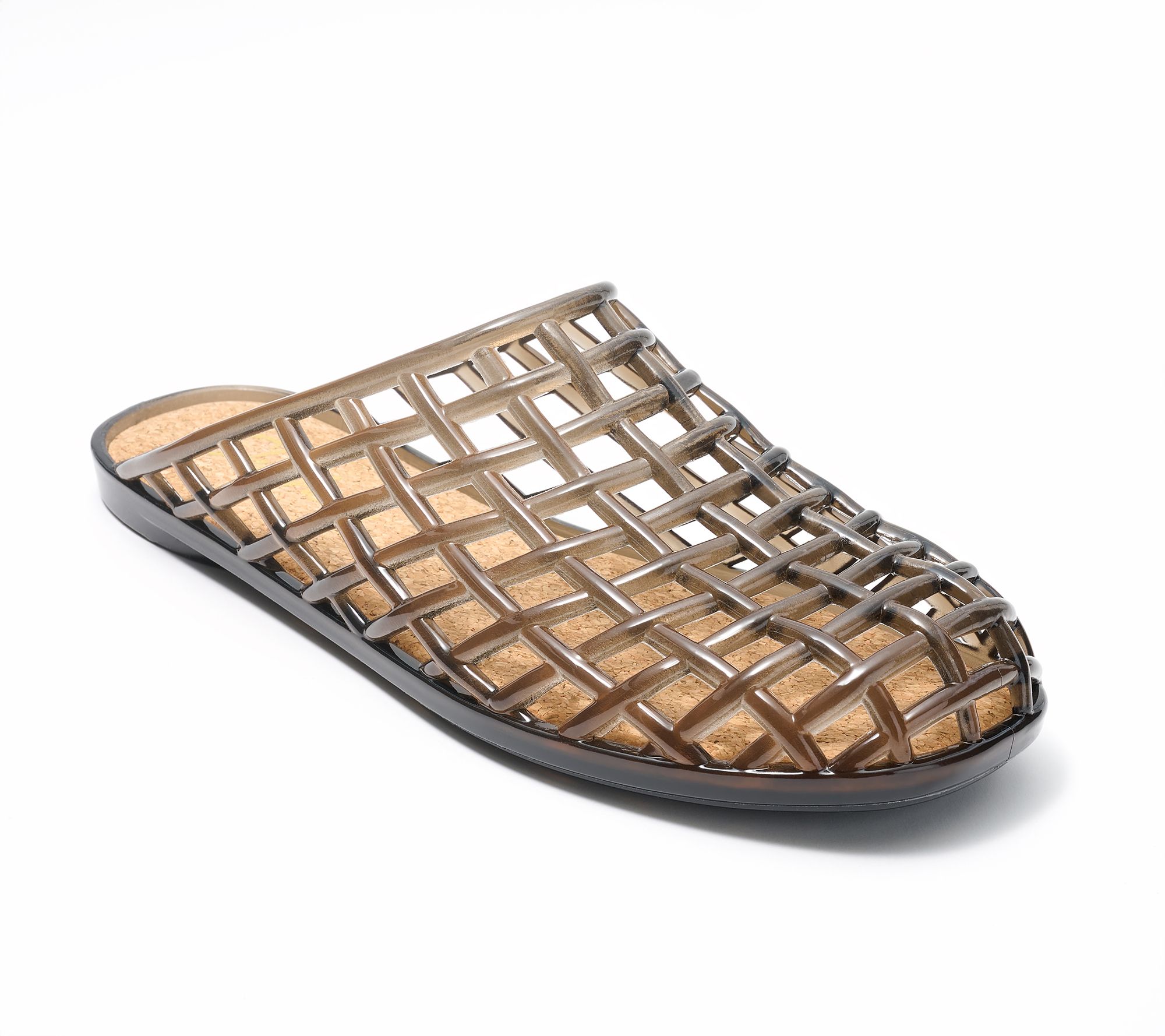 Skechers Jammin Berry Jelly Fishnet Mules - Candy Clear