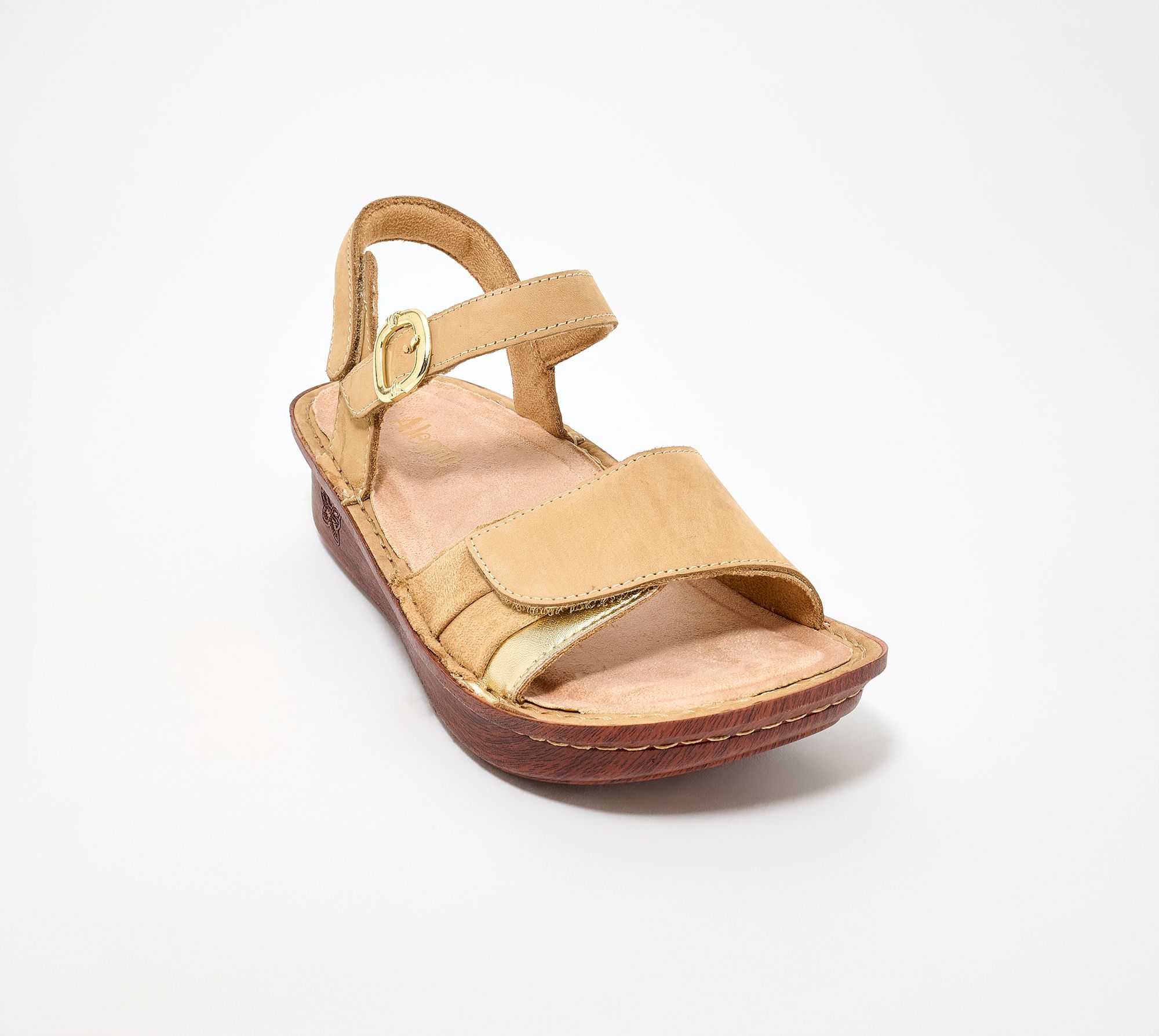 "As Is" Alegria Adjustable Leather Sandals - Klementine