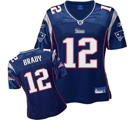 NFL New England Patriots Brady Women Replica Tem Color Jersey