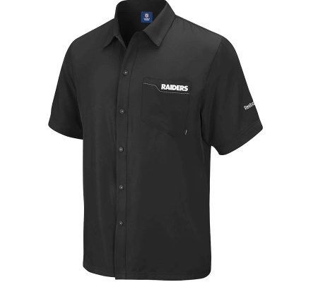 raiders button up shirt