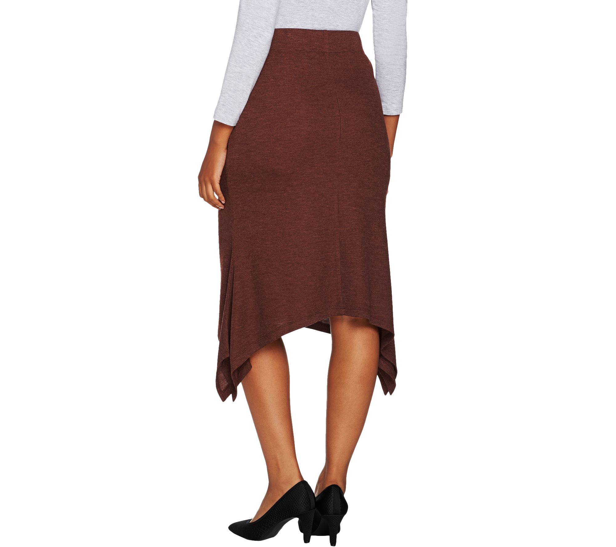 brown pencil skirt qvc