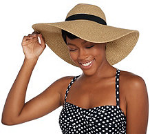  Attitudes by Renee Straw Hat with Sun Protection - A307828