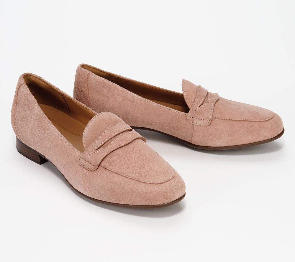 clarks un blush go penny loafer