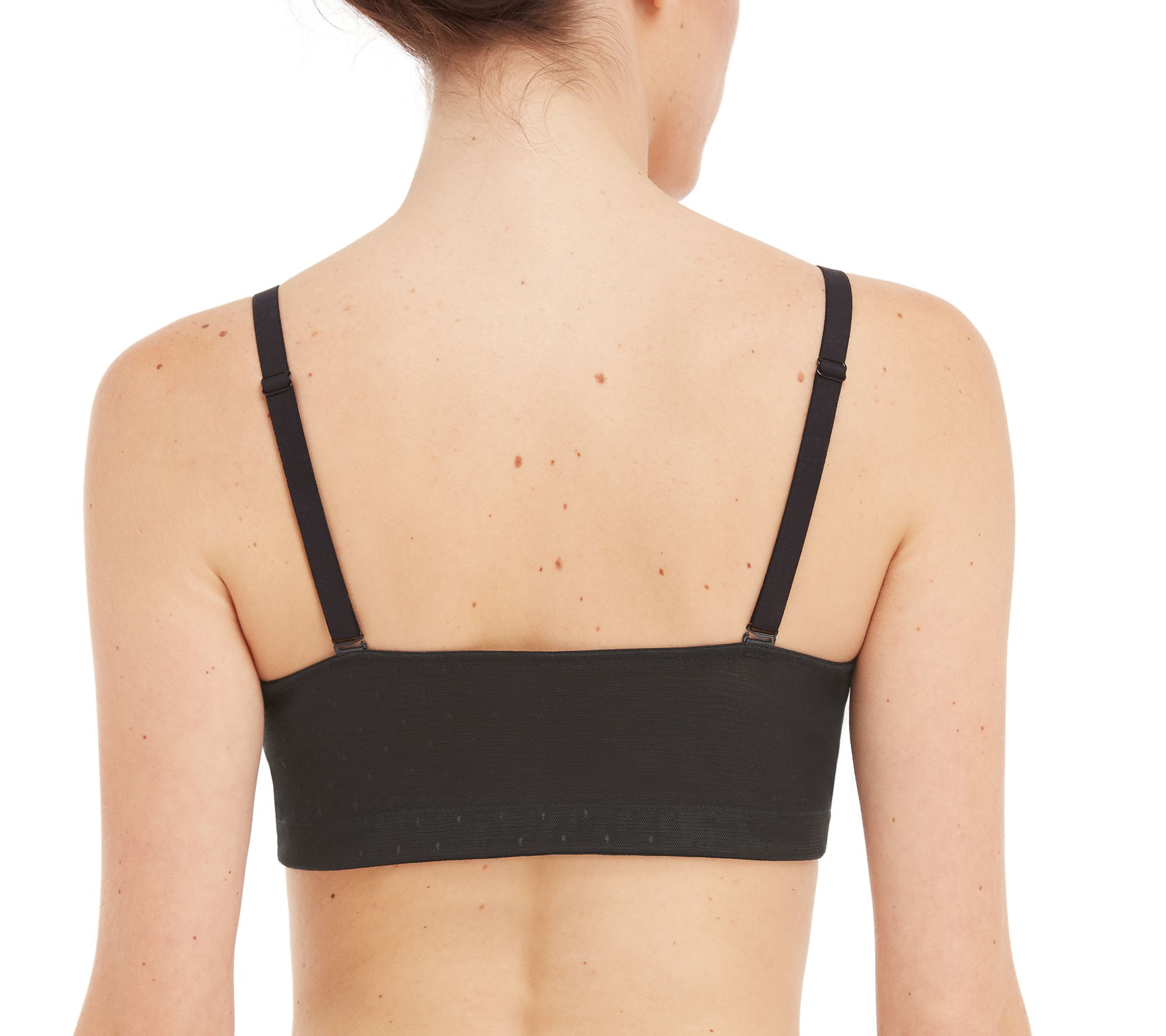 Spanx Spotlight On Lace Soft-cup Convertible Bralette In Very Black
