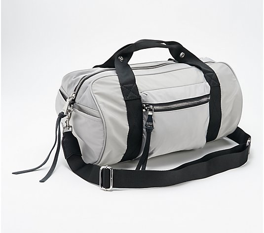 Aimee Kestenberg Nylon Medium Duffle Bag with Leather Trim