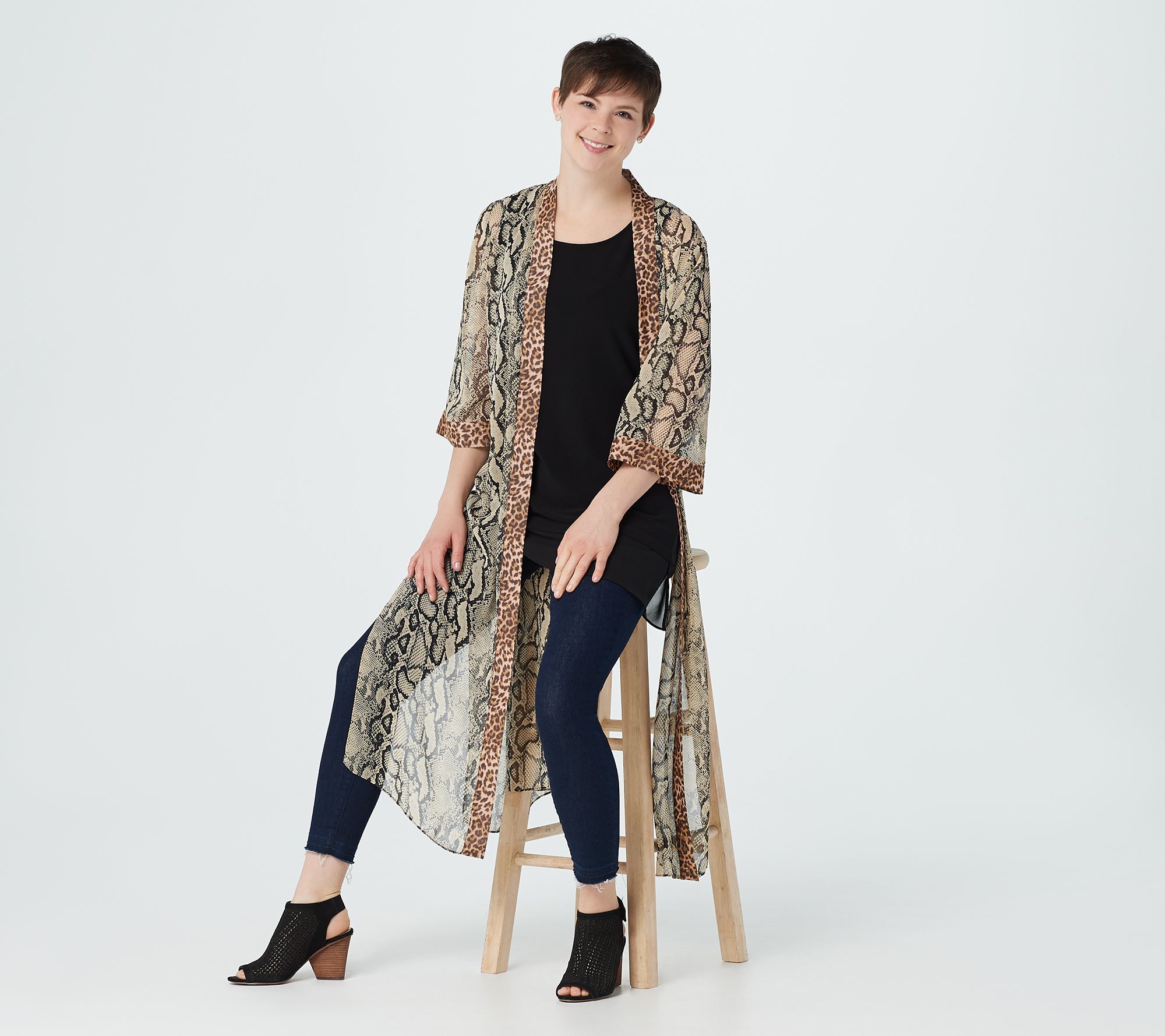 Lisa Rinna Collection Printed Duster - QVC.com