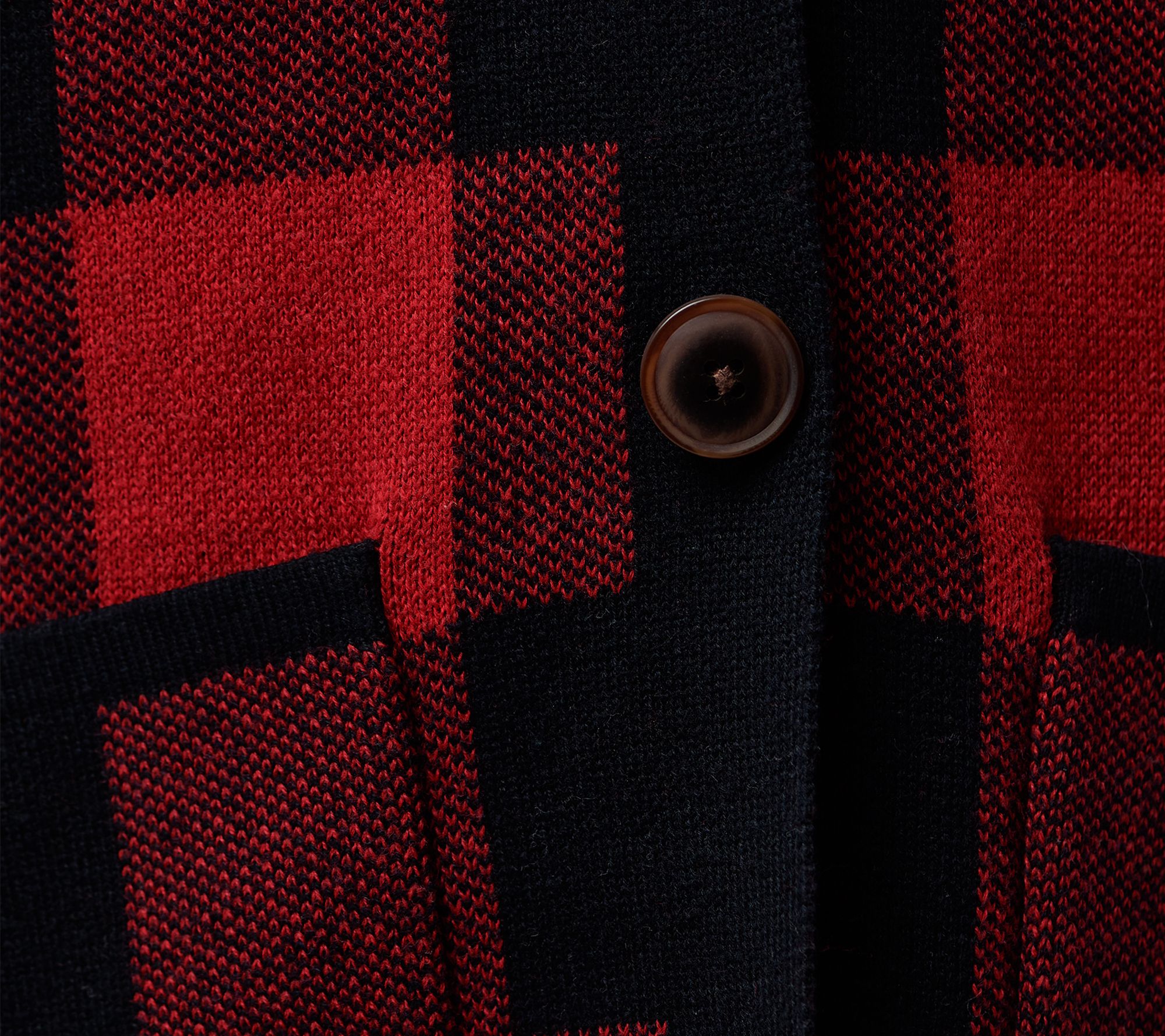 Denim & Co. Regular Hooded Jacquard Sweater Knit Cardigan - QVC.com