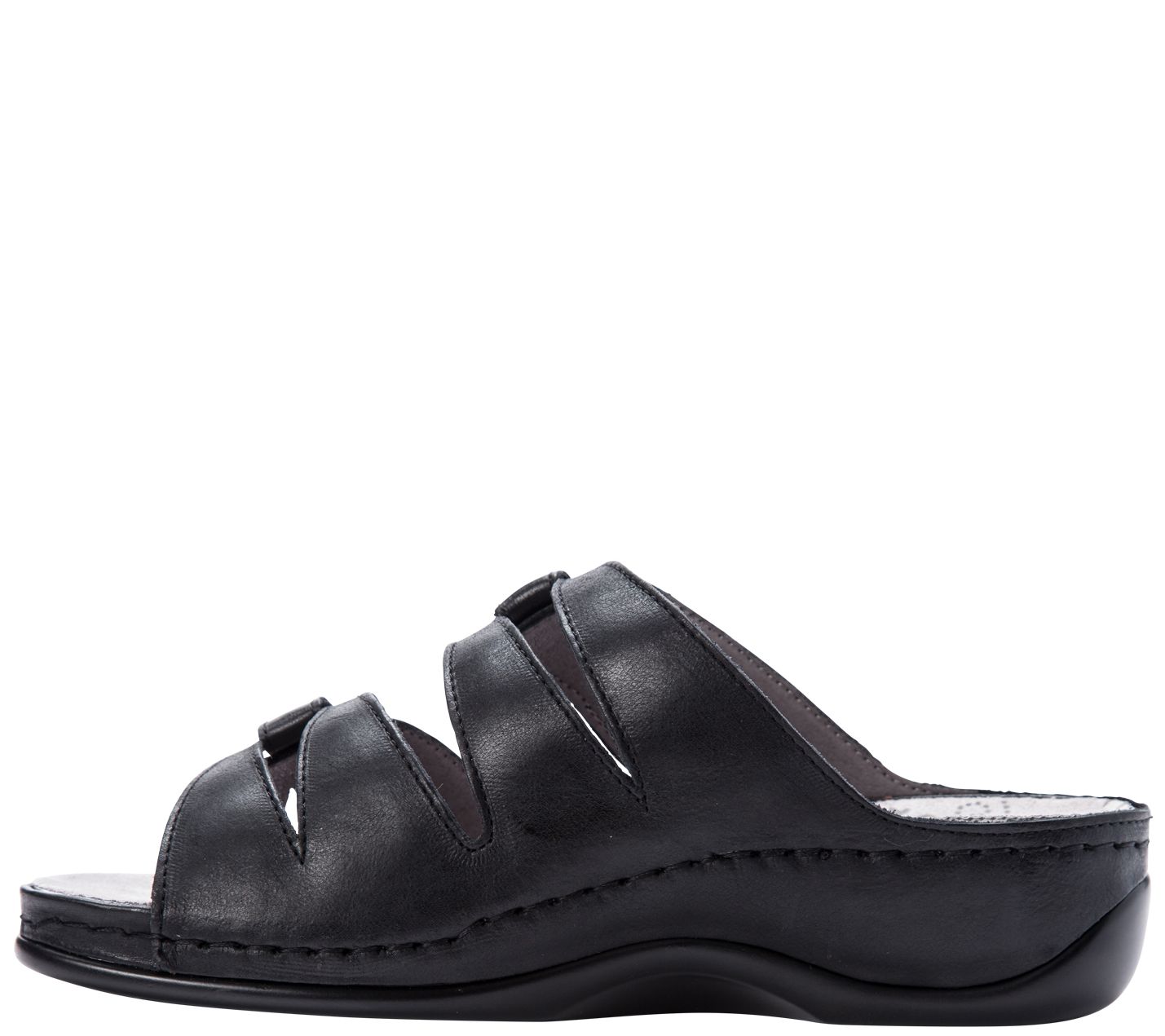 Propet Leather Slide Comfort Sandals - Kylie - QVC.com