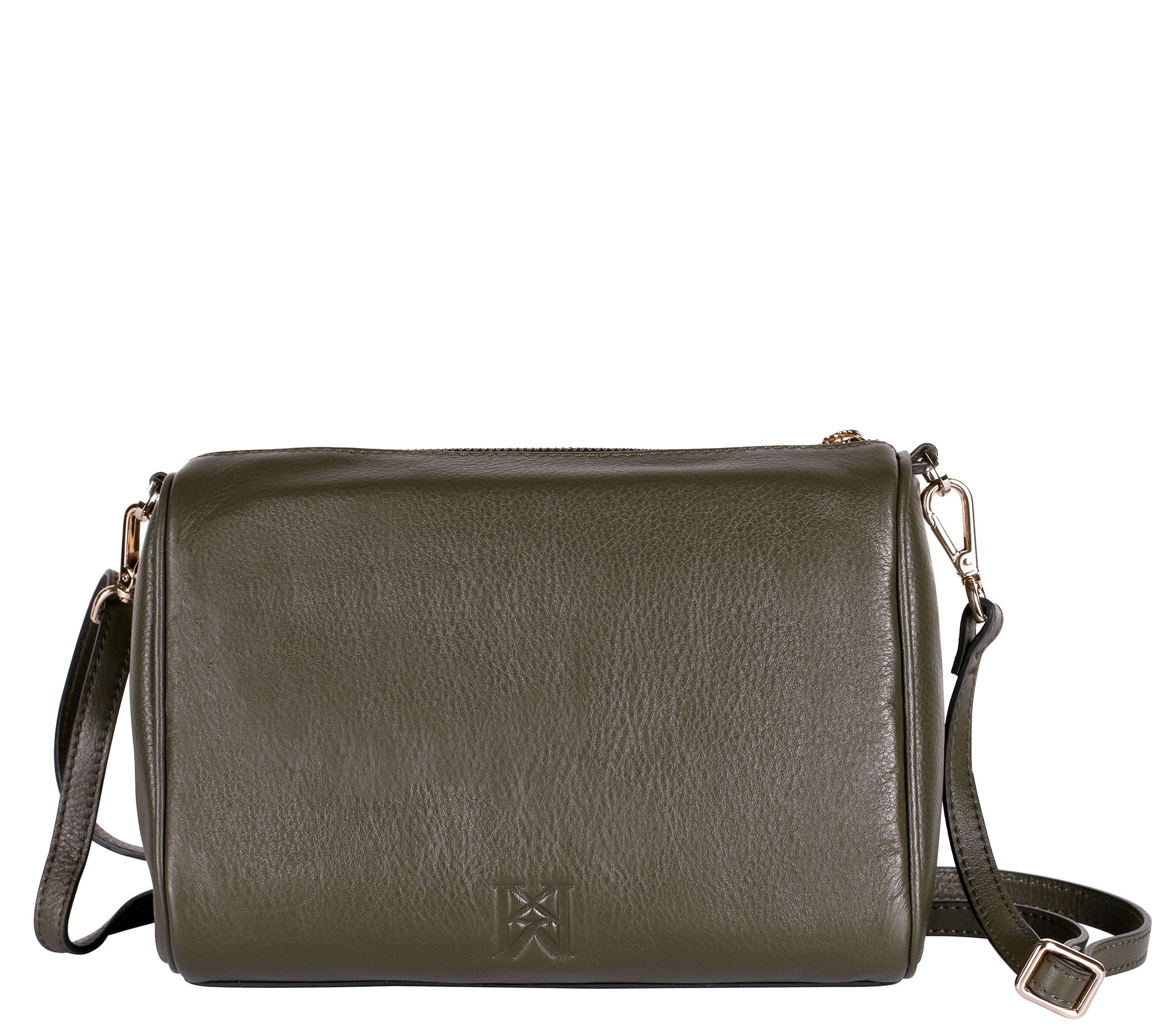 Karla Hanson Irene Leather Crossbody Bag with Front Pocket - QVC.com