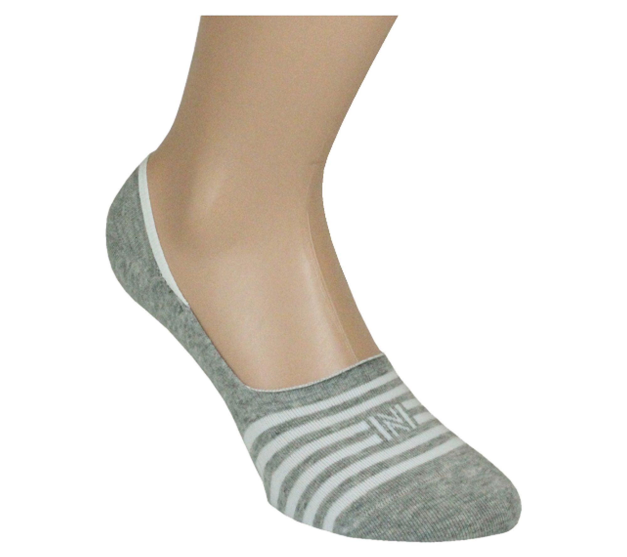 Norfolk Set of 4 Invisible Men's Liner Socks with Heel Grips - QVC.com
