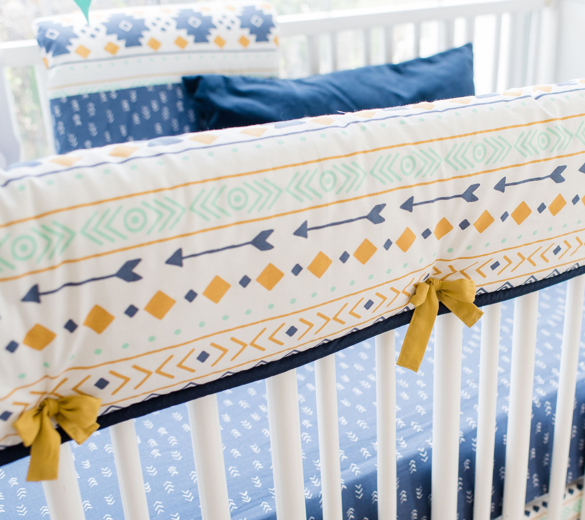 My Baby Sam Desert Sky Crib Rail Cover Qvc Com