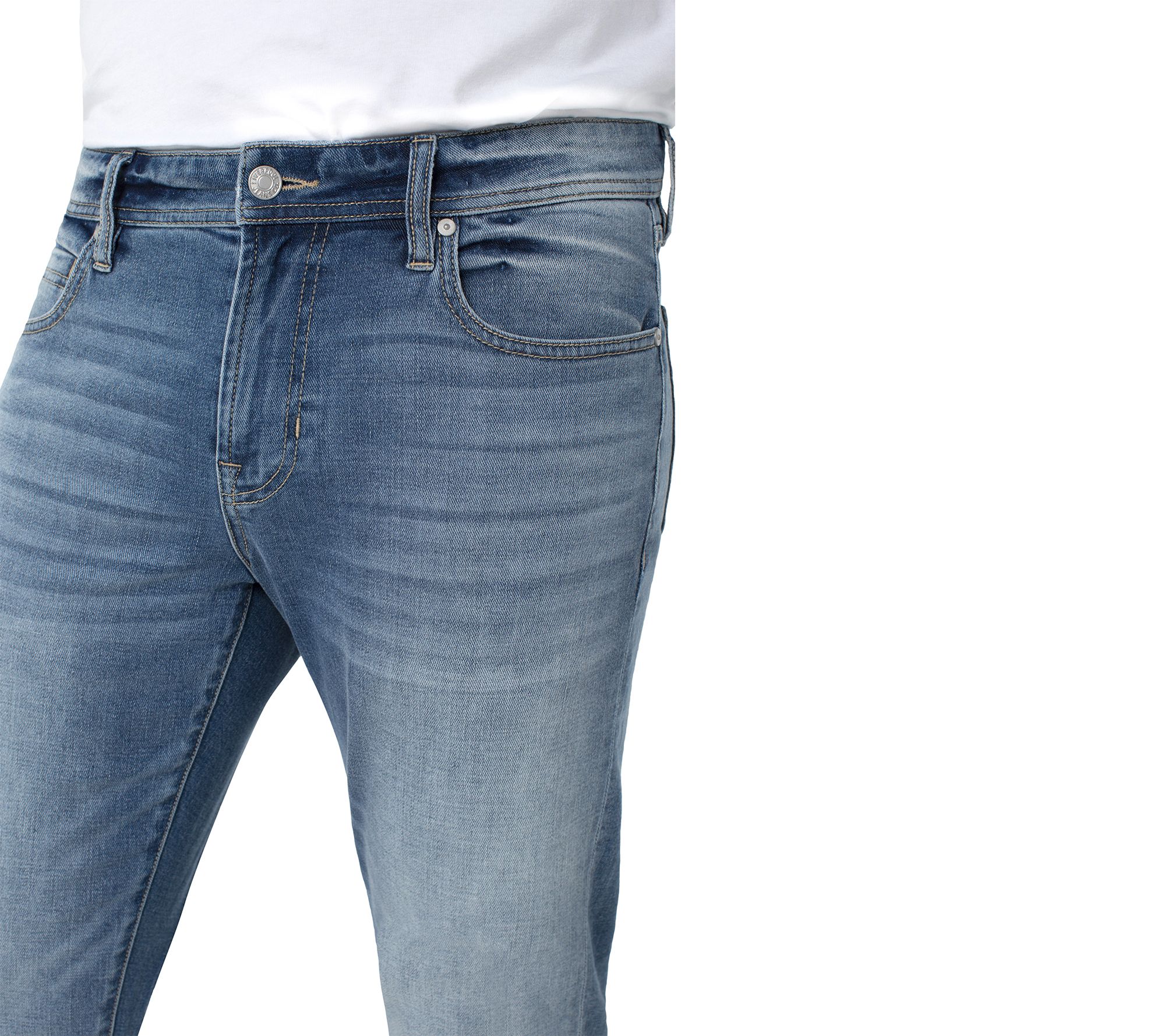 Liverpool Kingston Men's Modern Slim-Straight Jeans Scranton - QVC.com