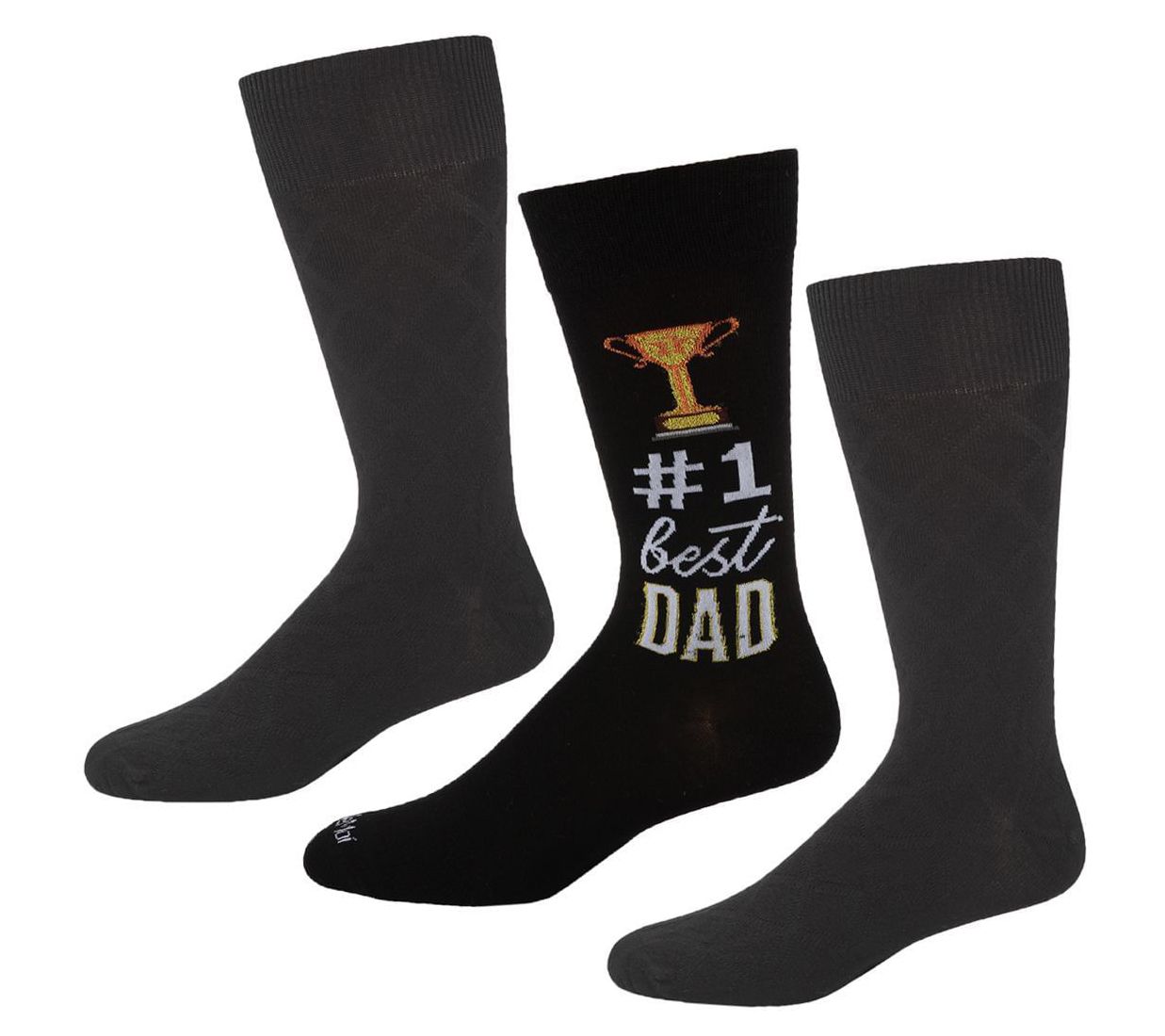 Memoi Men's Novelty Bamboo Blend 3 Pair Pack