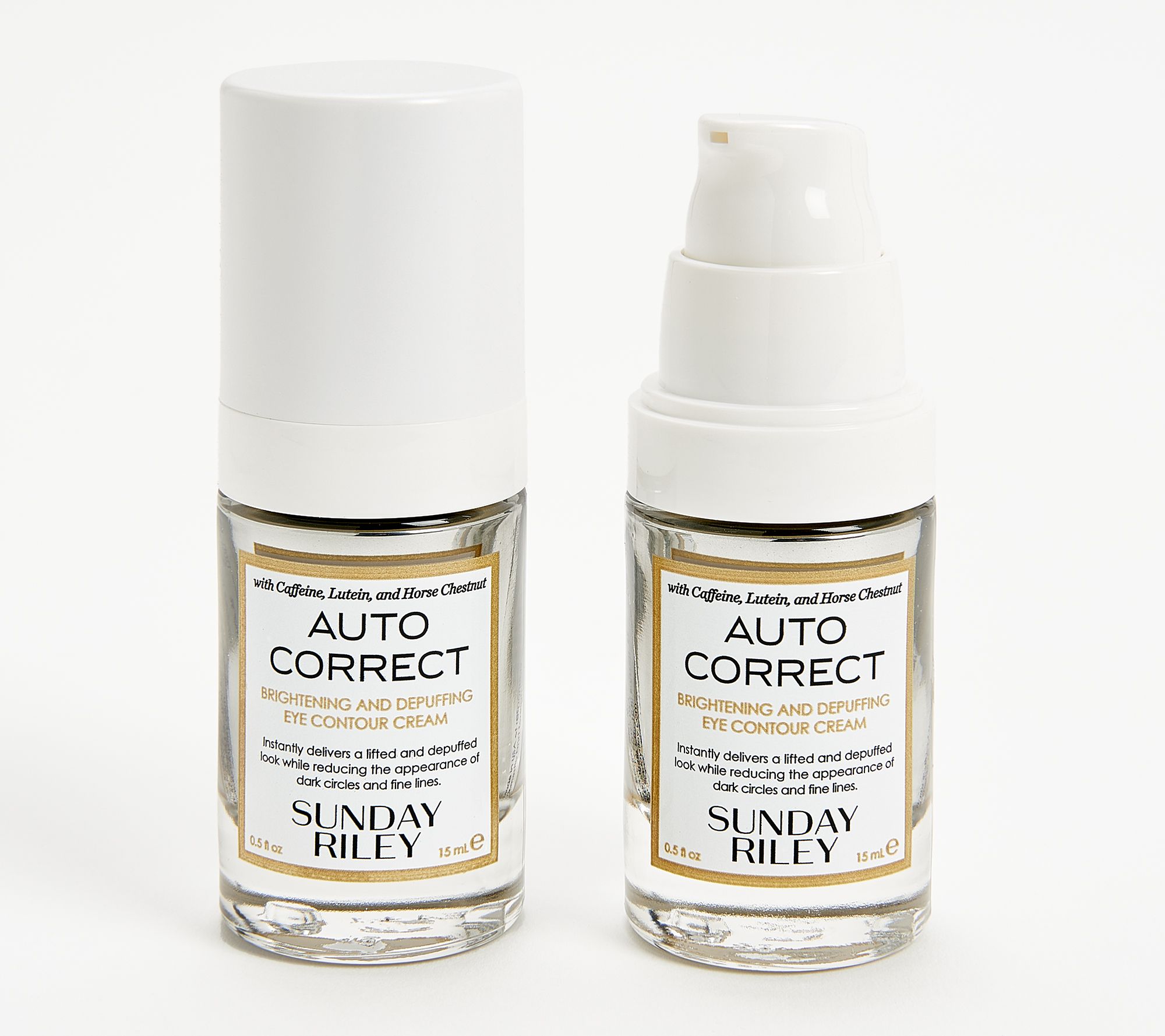 Sunday Riley Auto Correct Brightening Eye Contour Duo Auto-Delivery -  QVC.com