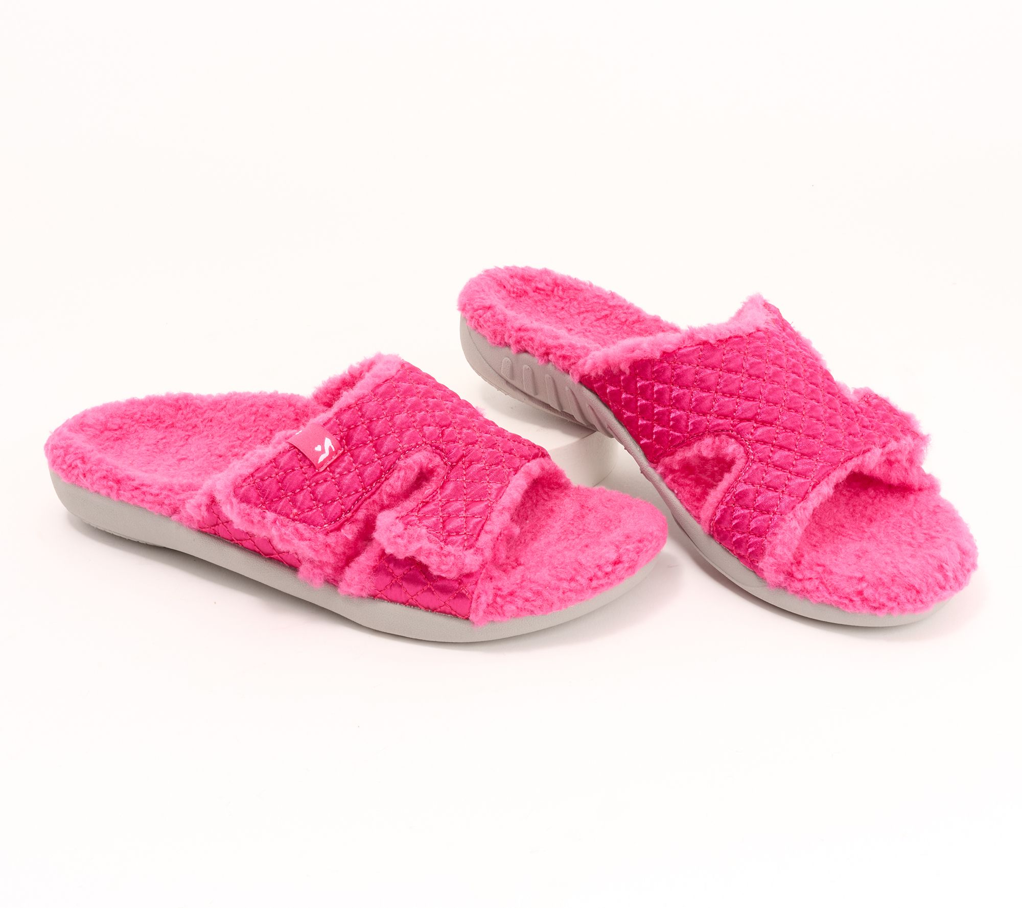 Revitalign Orthotic Memory Foam Slide Slippers - Janie Satin