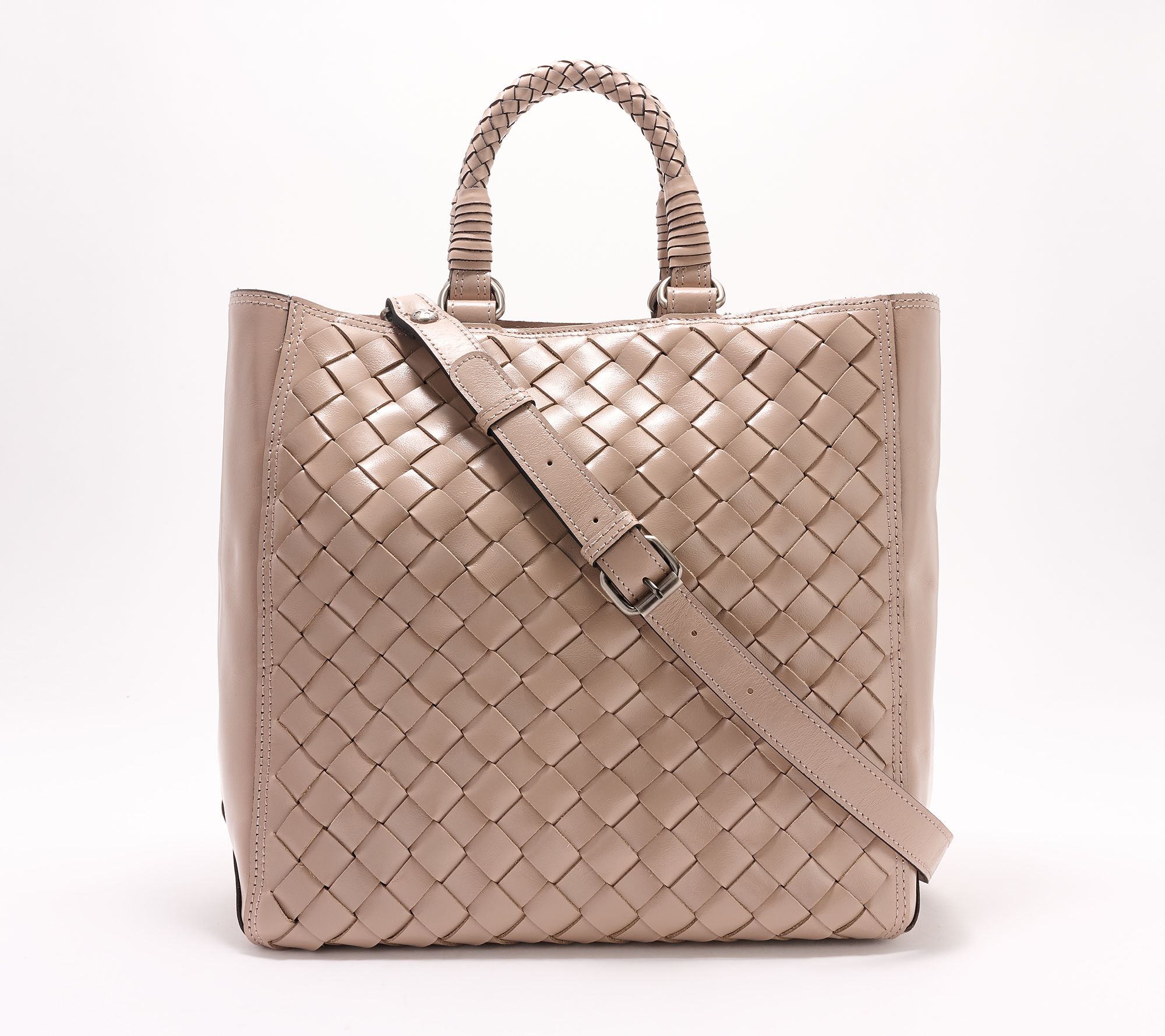 Patricia Nash Discovery Woven Leather Tremiti Tote
