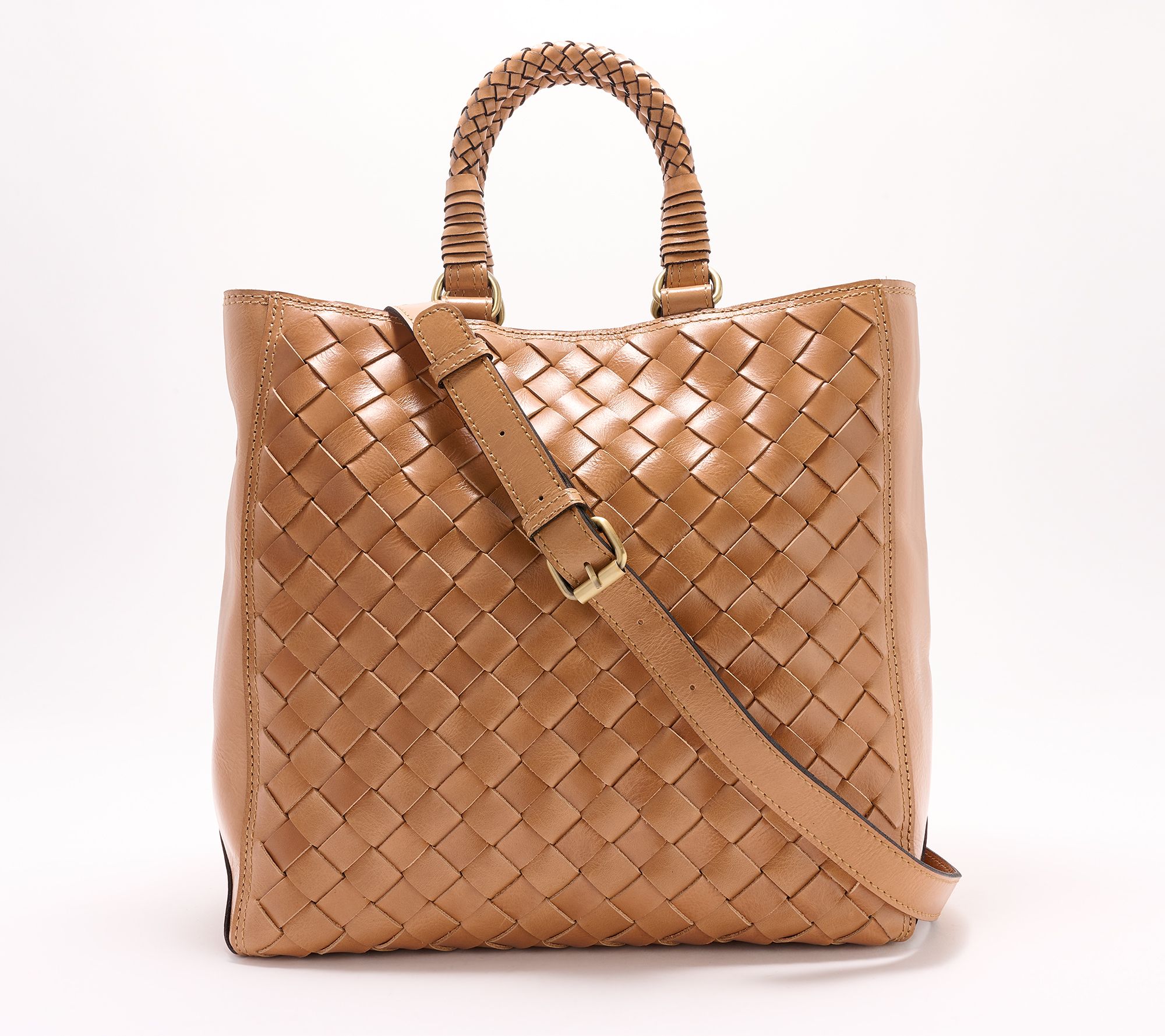 Patricia Nash Discovery Woven Leather Tremiti Tote