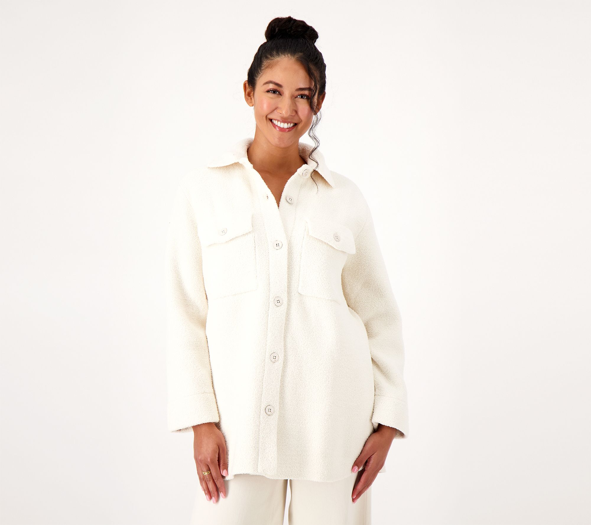 "As Is" Barefoot Dreams CozyChic Double Knit Shacket