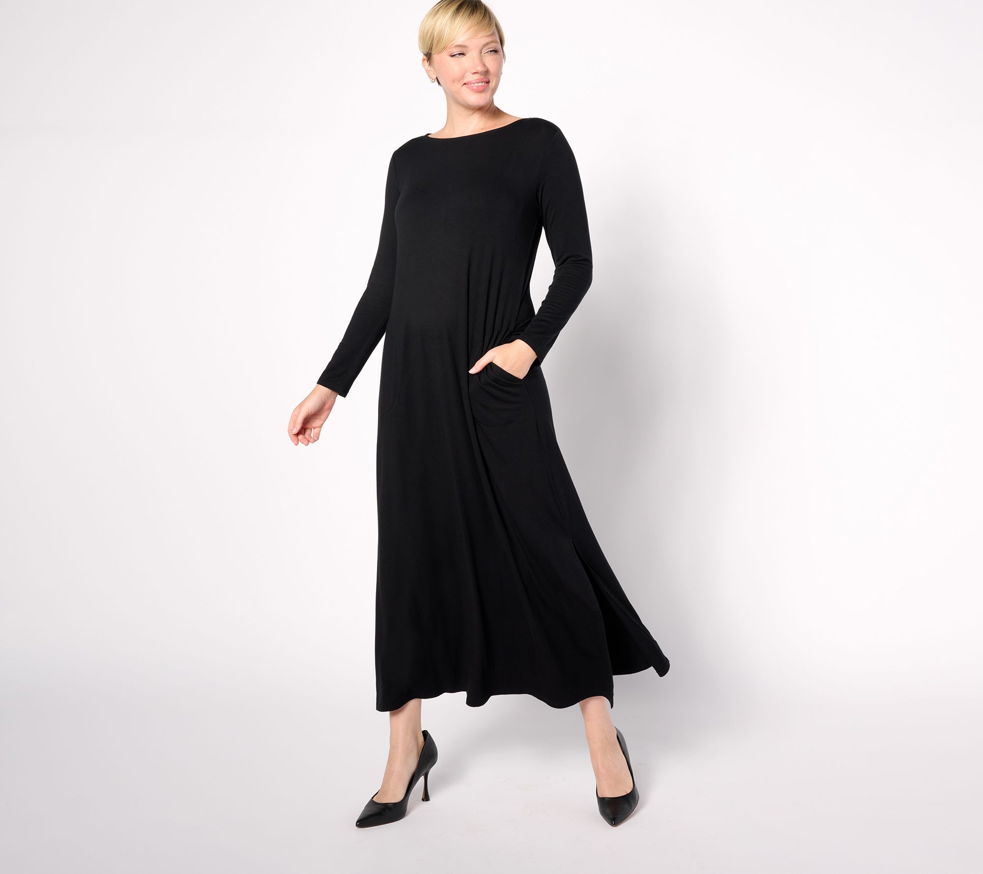 "As Is" Belle by Kim Gravel Reg Rayon Spandex Maxi Dress