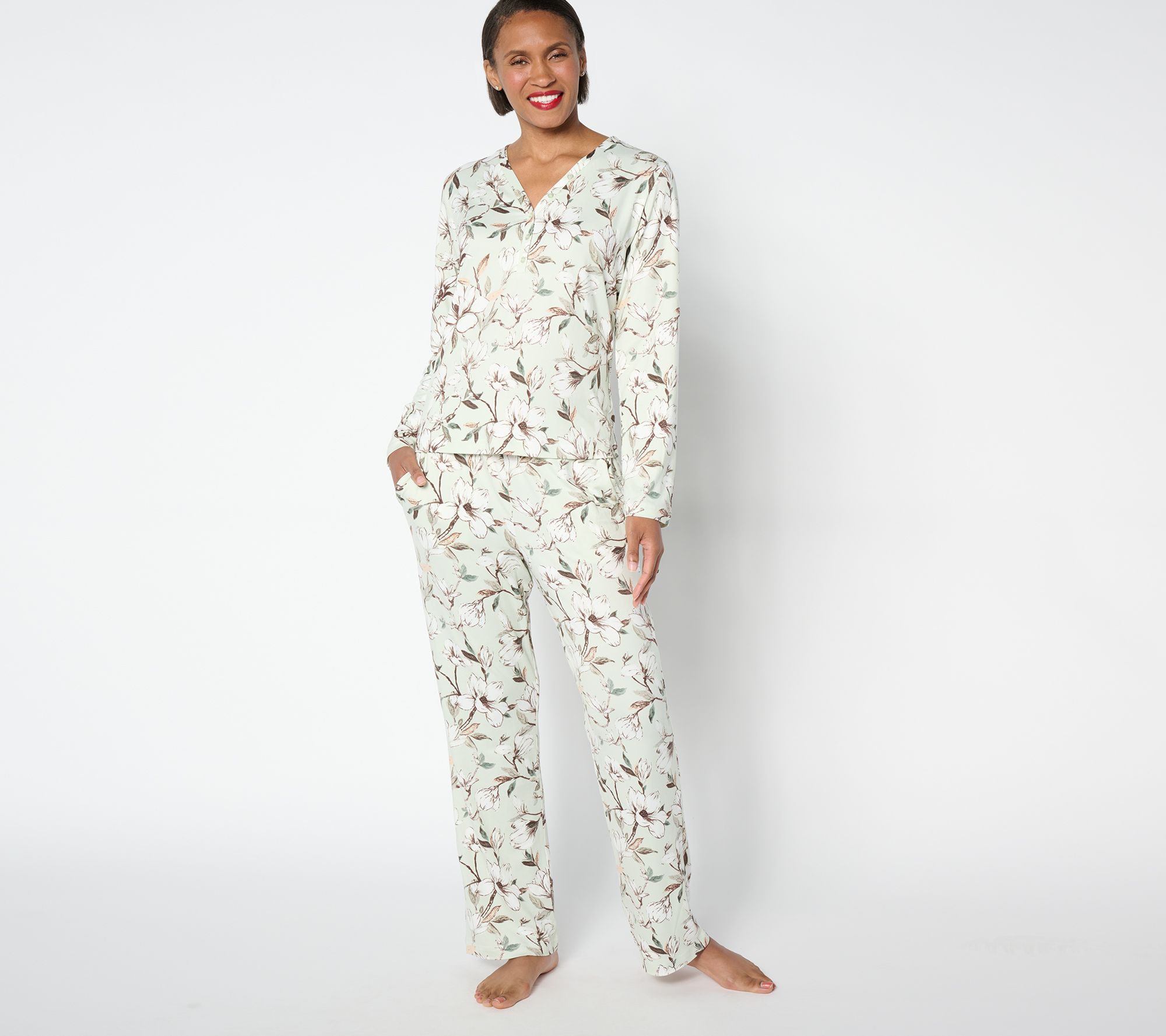 Berkshire Homewear Silky Smooth Henley & Pants Pajama Set