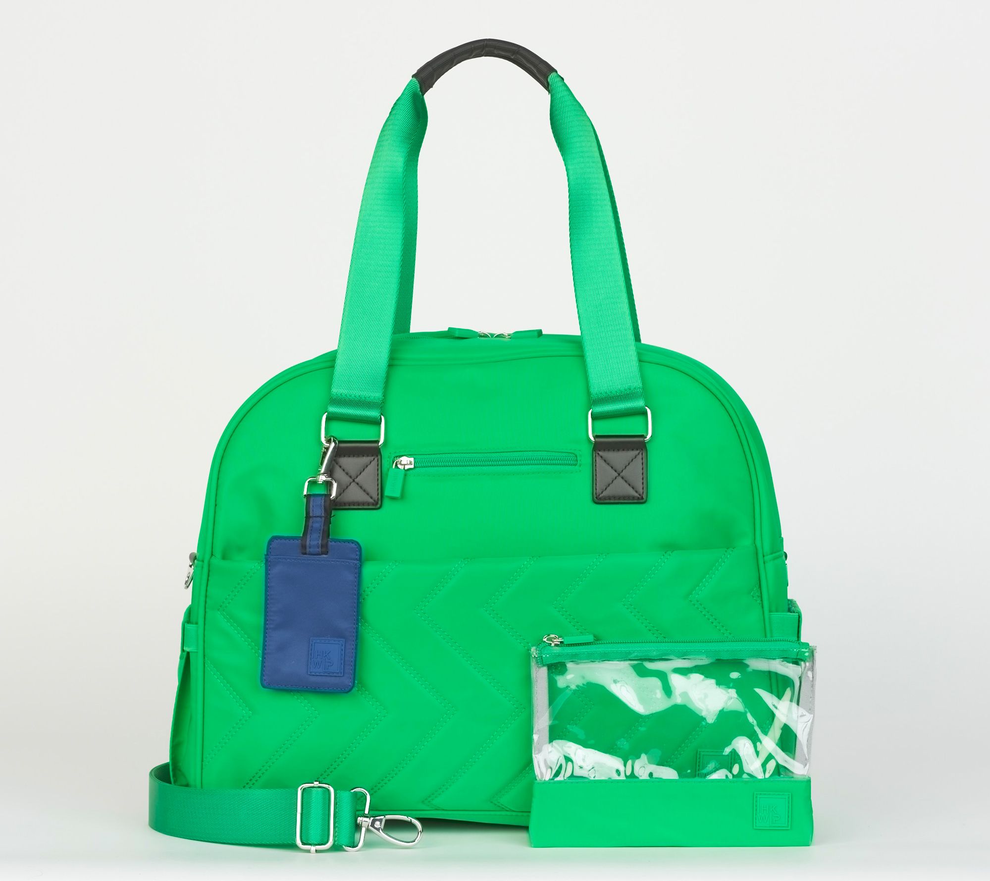 "As Is" IHKWIP The Zig Zag Overnighter Travel Bag with Luggage Tag