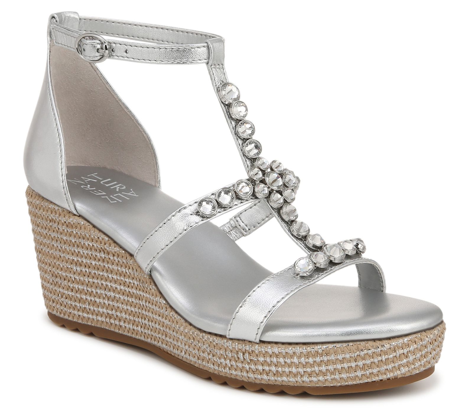 Naturalizer Rhinestone Detail Wedge Sandal- Serena