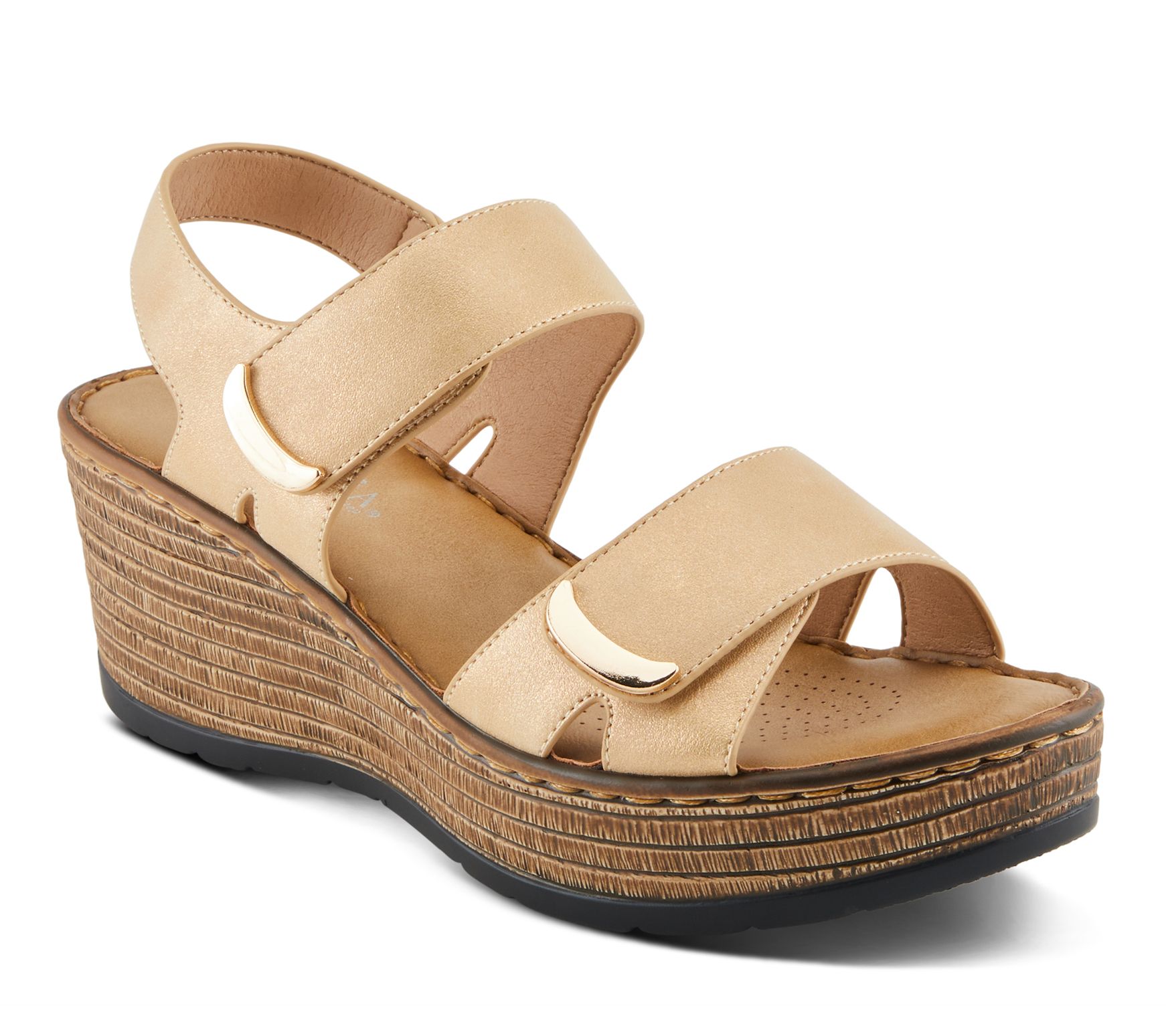 Patrizia by Spring Step Slingback Wedge Sandals- Woodrow