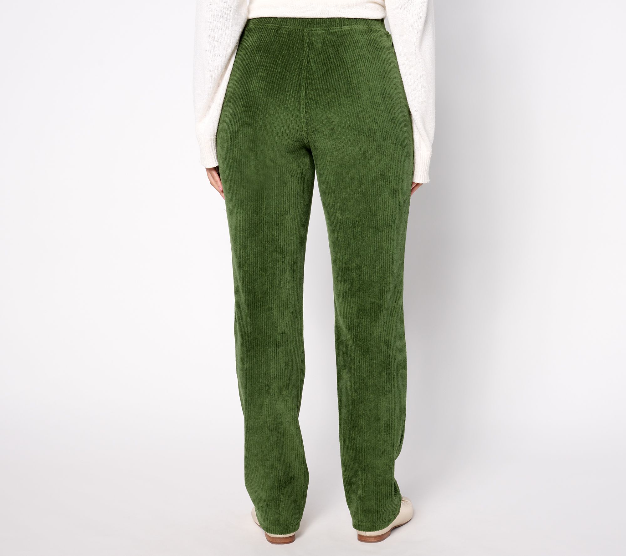 Quaker Factory Embroidered Fall Folly Straight Leg Corduroy