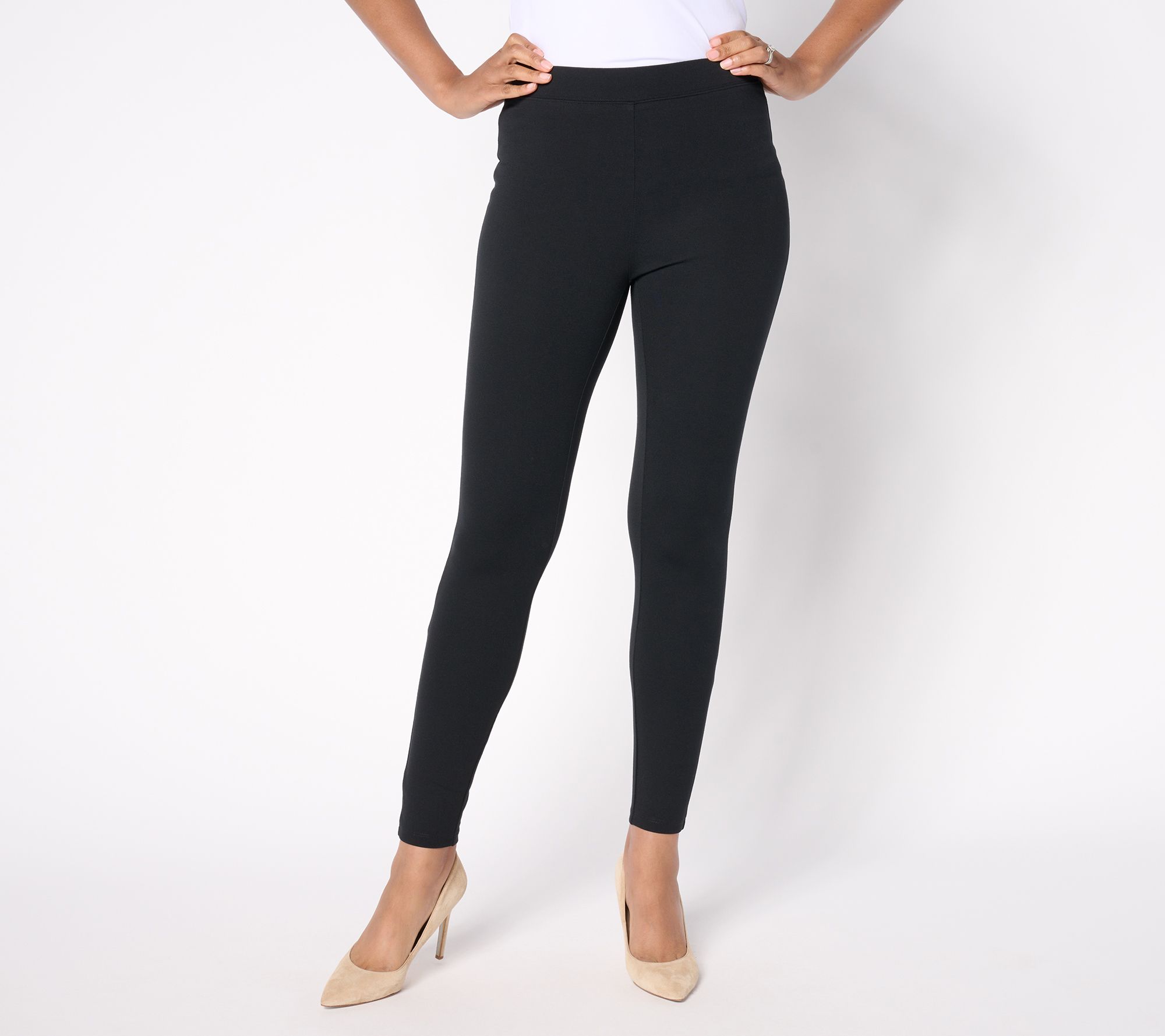 Women with Control Petite Pull On Luxe Ponte Leggings