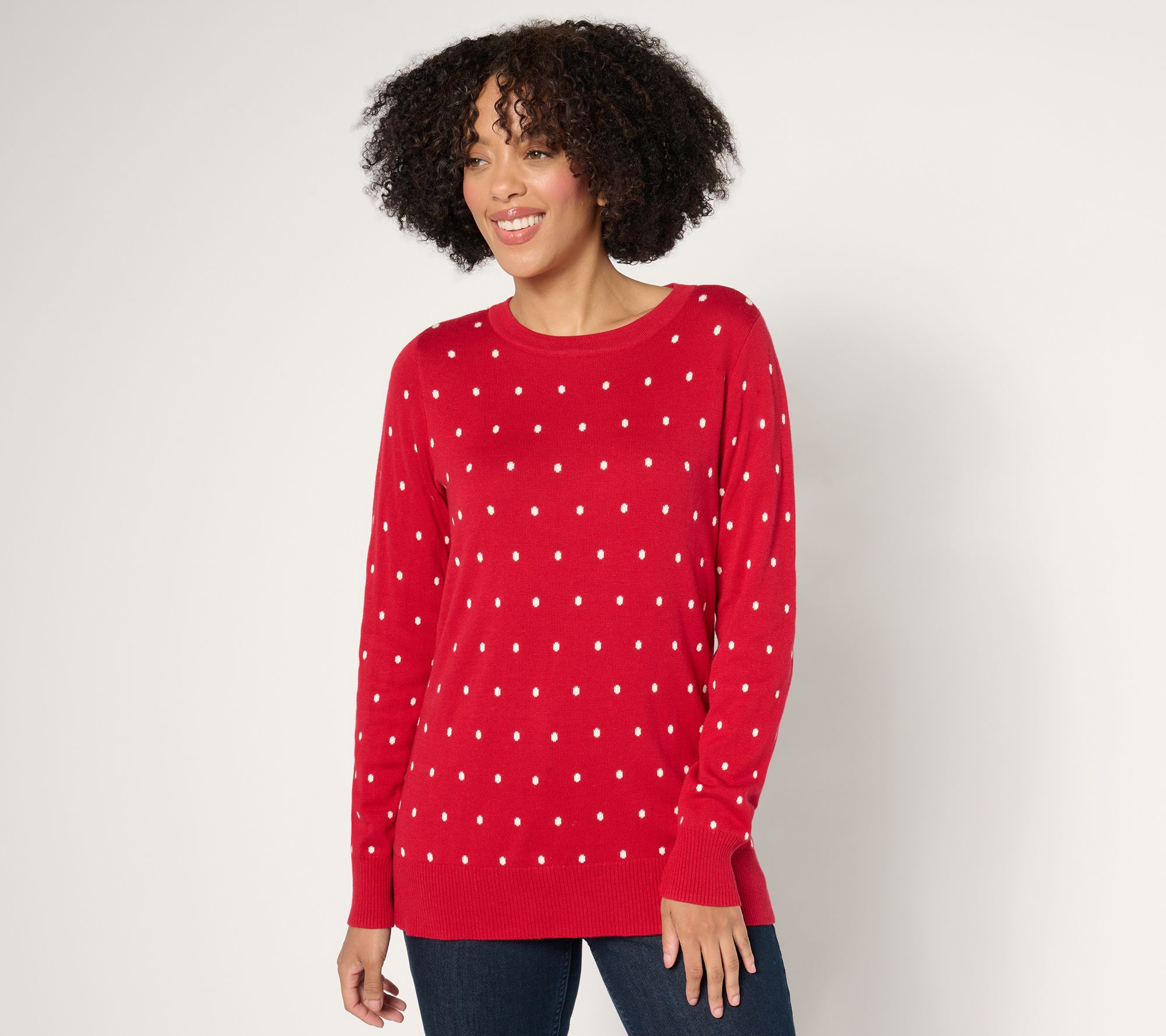Belle by Kim Gravel Resort Ready Polka Dot Sweater