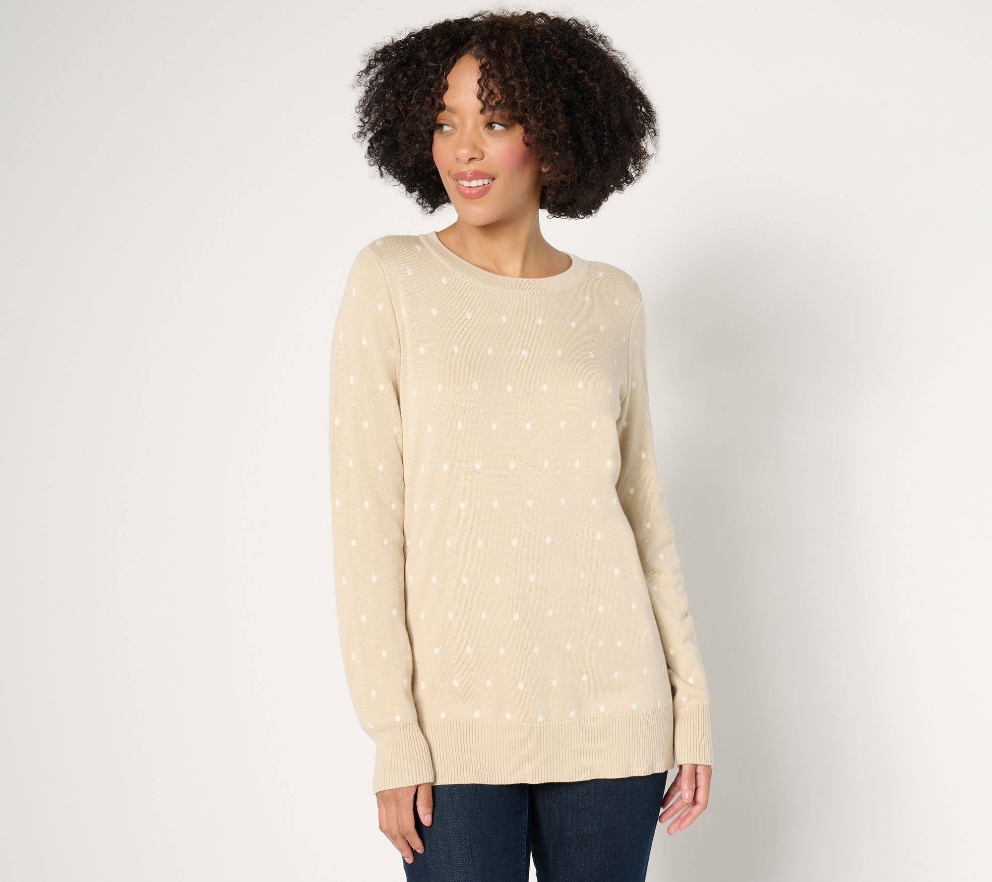 Belle by Kim Gravel Resort Ready Polka Dot Sweater