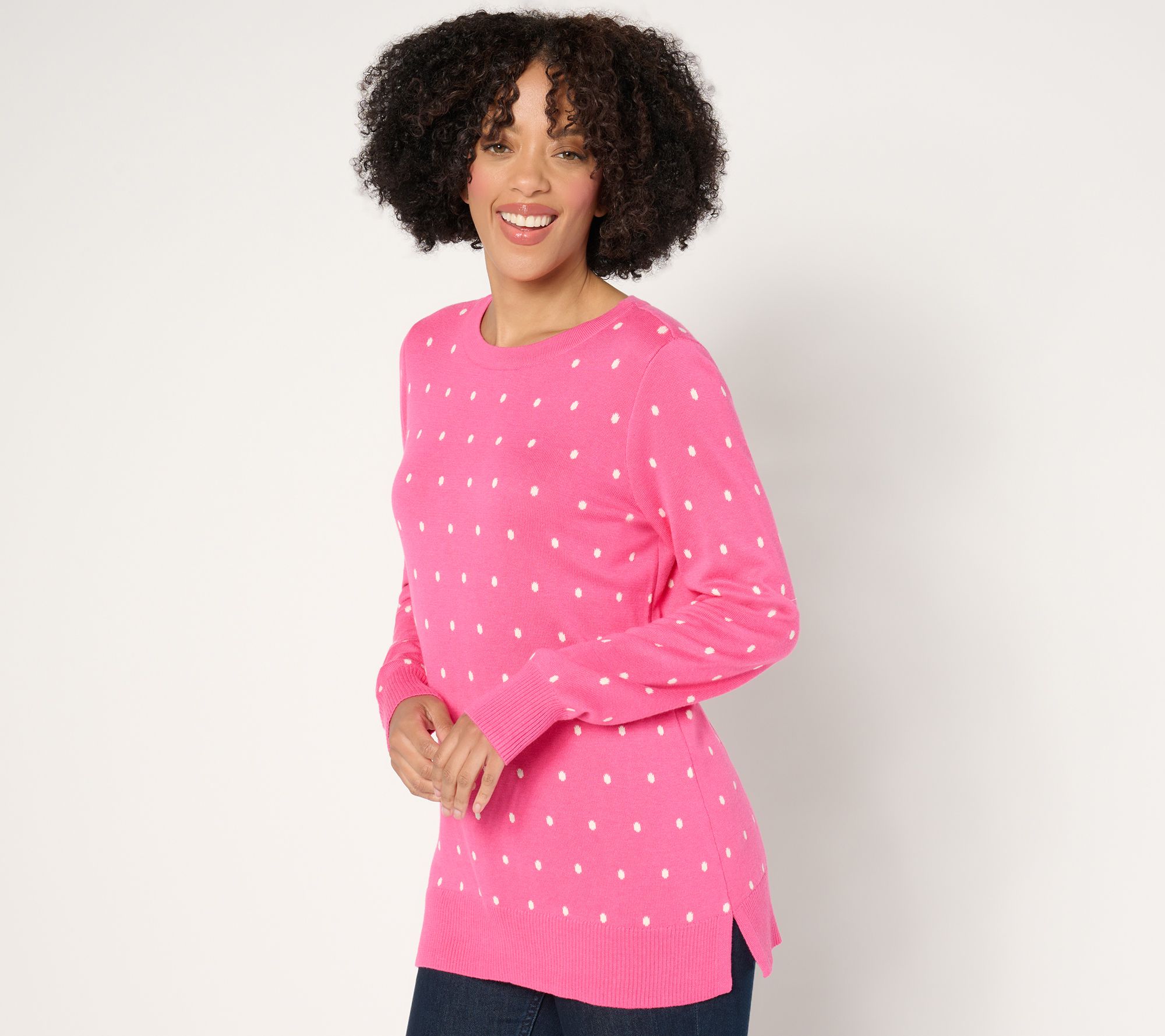 Belle by Kim Gravel Resort Ready Polka Dot Sweater