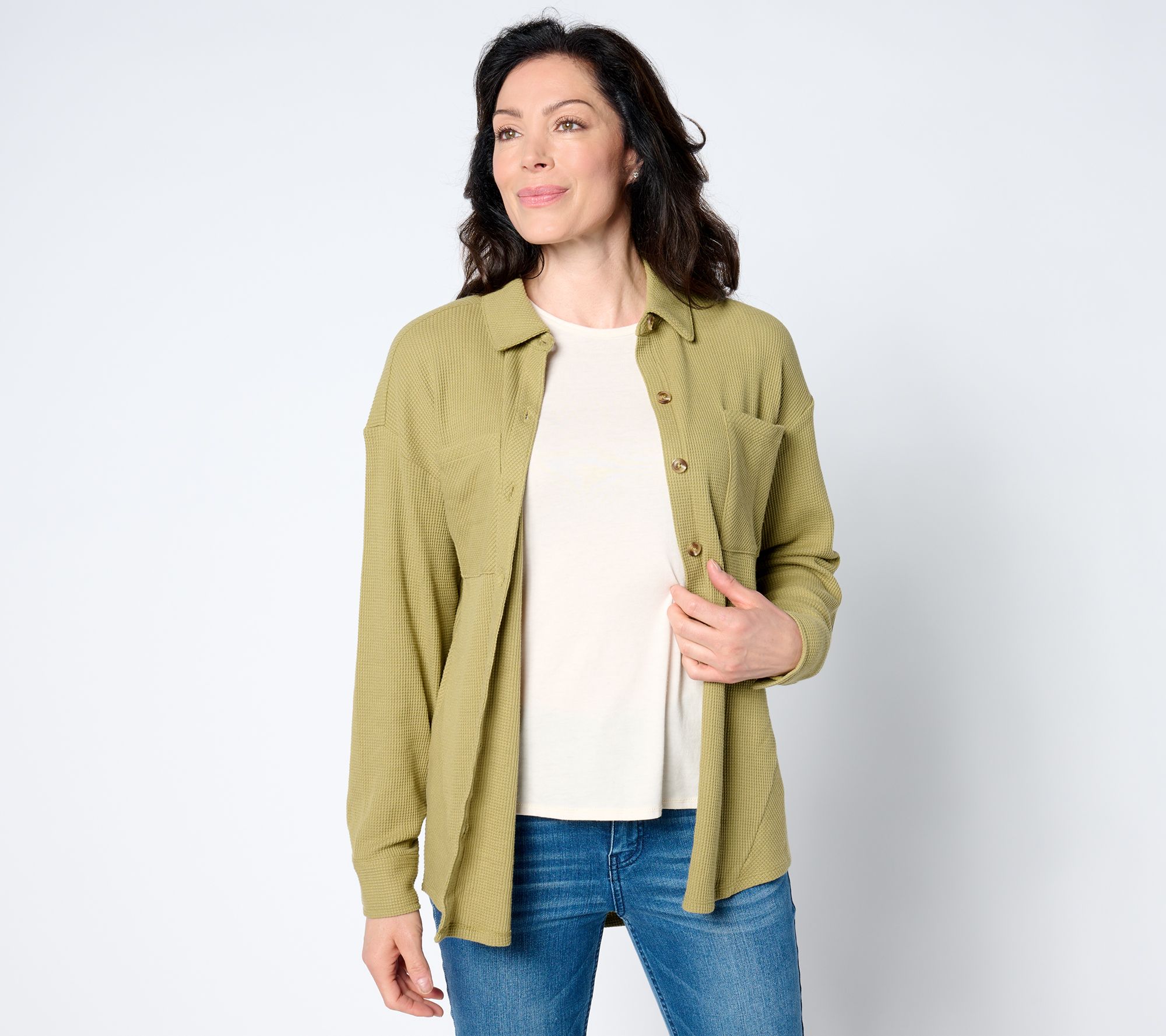 "As Is" Belle by Kim Gravel Baby Waffle Shacket