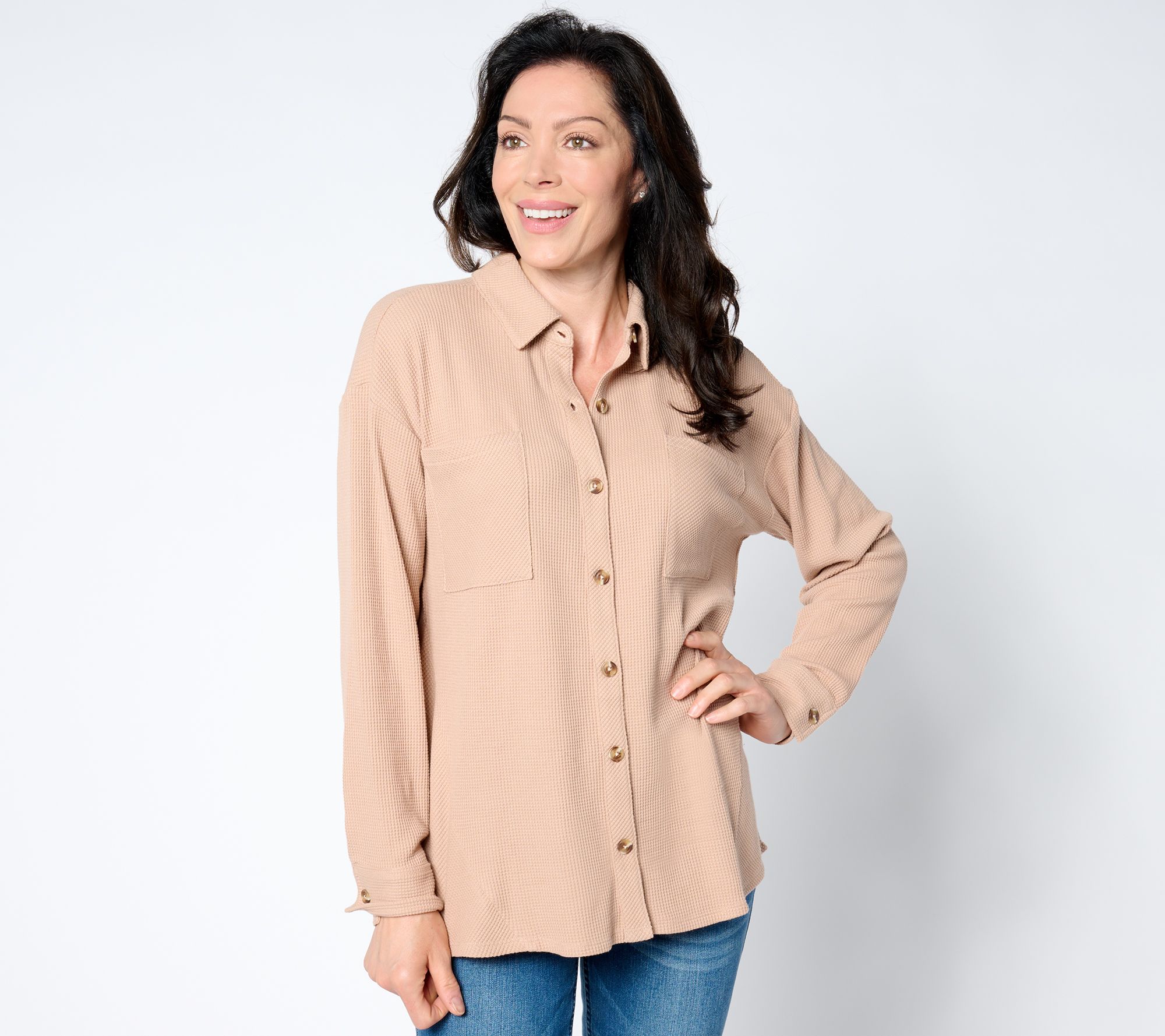 "As Is" Belle by Kim Gravel Baby Waffle Shacket