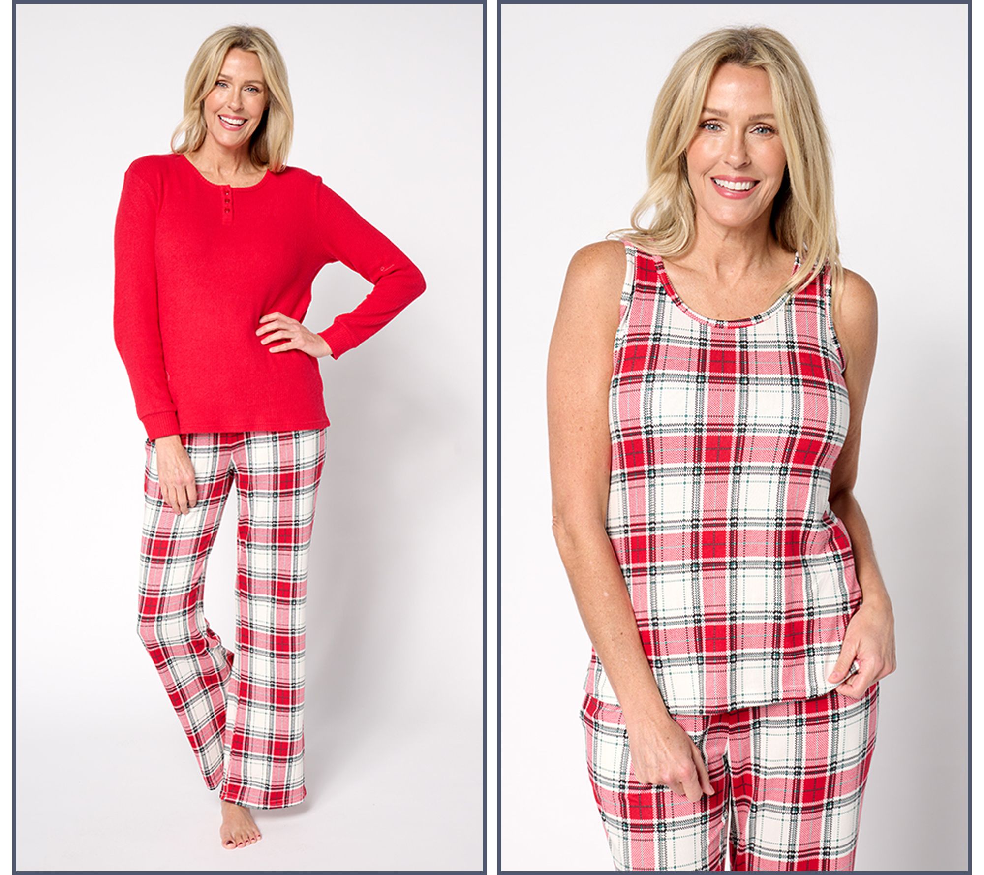 MUK LUKS Tall Sweater Knit & Ribbed Knit 3-Pc Pajama Set