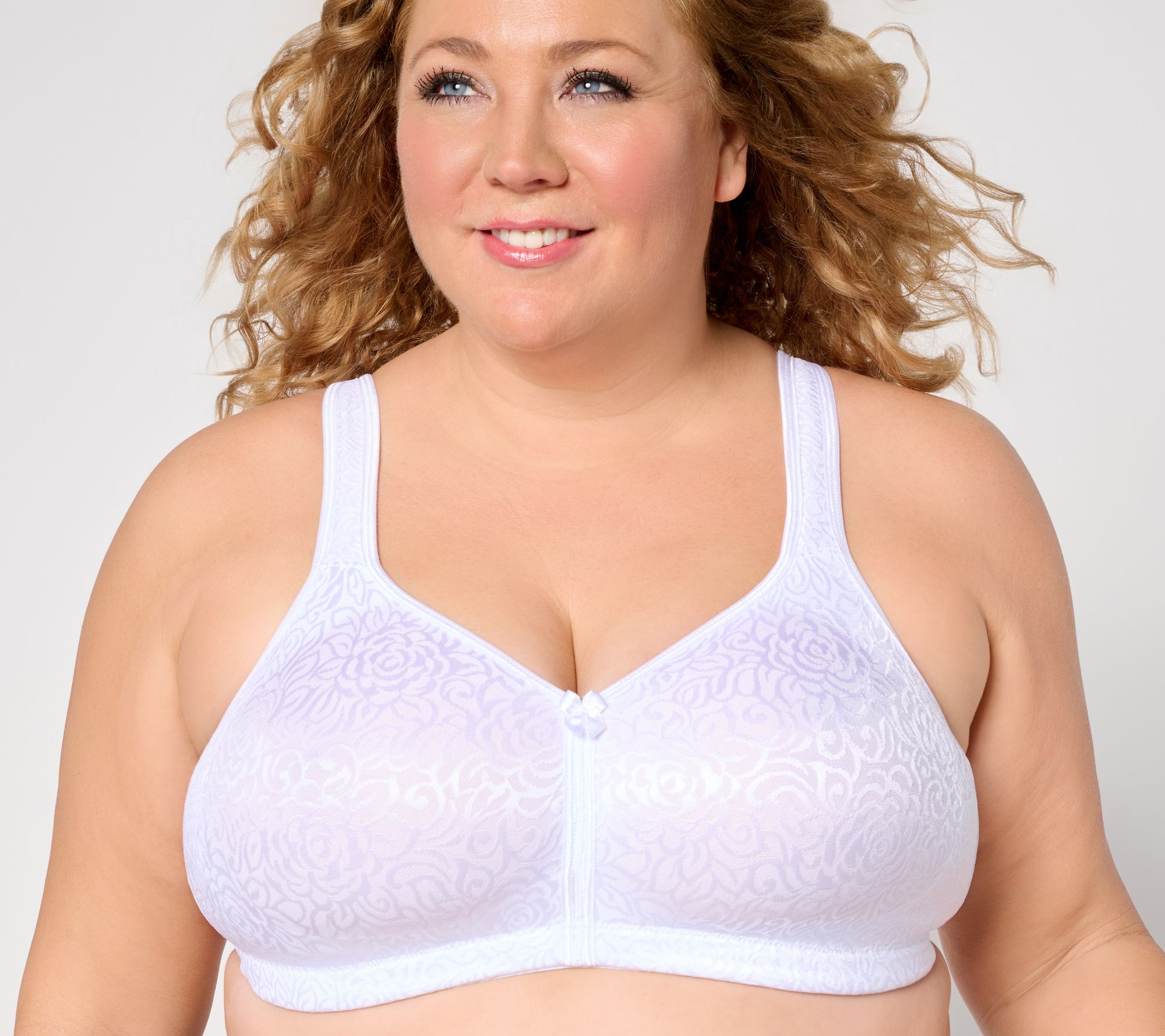 Breezies Wild Rose Seamless Wirefree Support Bra - Core