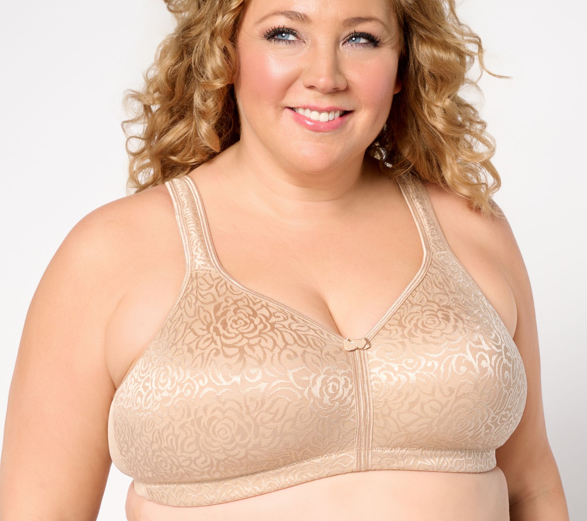 Breezies Wild Rose Seamless Wirefree Support Bra - Core