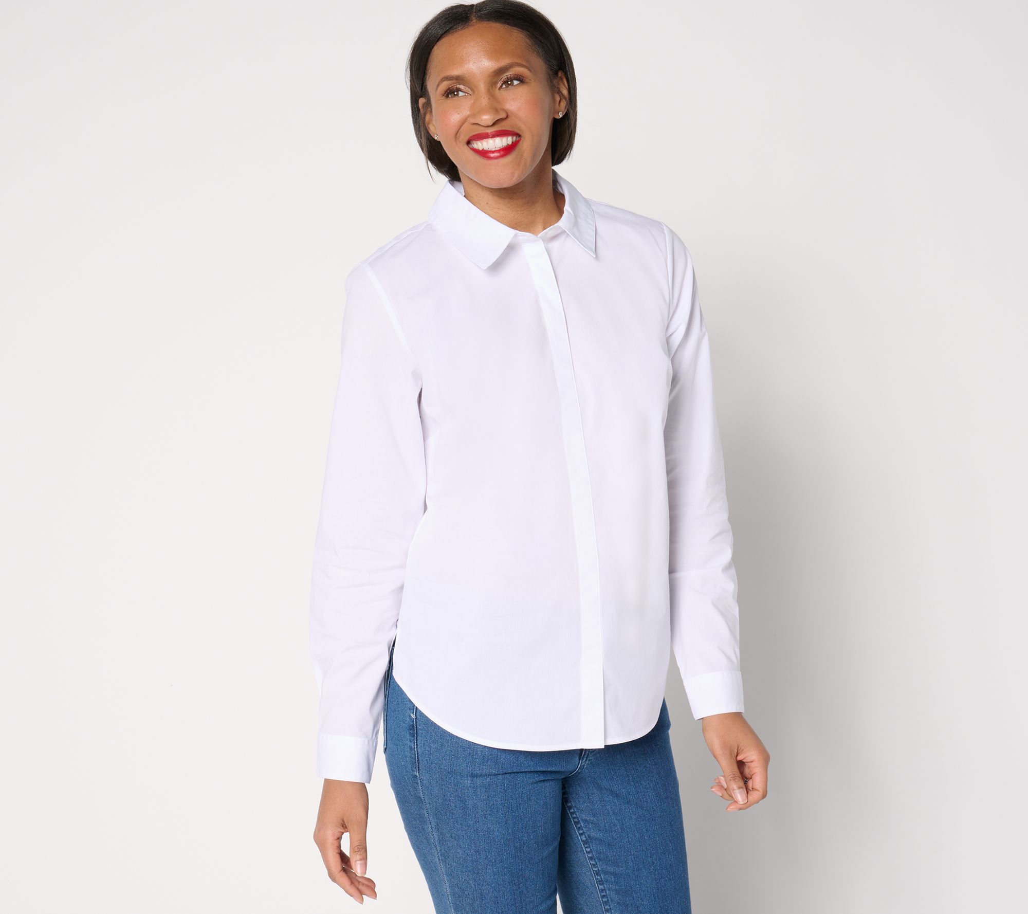 Joan Rivers No Gap Tailored Pull-Over Girlfriend Shirt