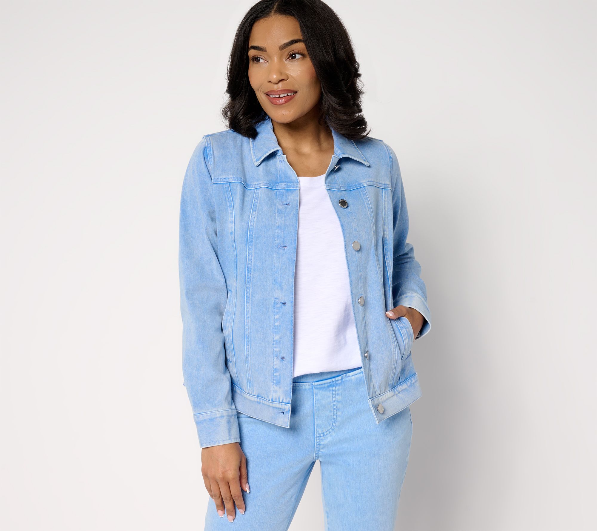  Belle by Kim Gravel Delray Denim Classic Jean Jacket