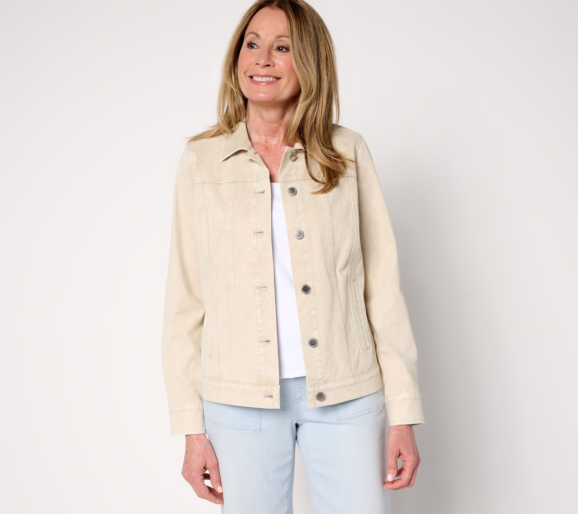 Belle by Kim Gravel Delray Denim Classic Jean Jacket
