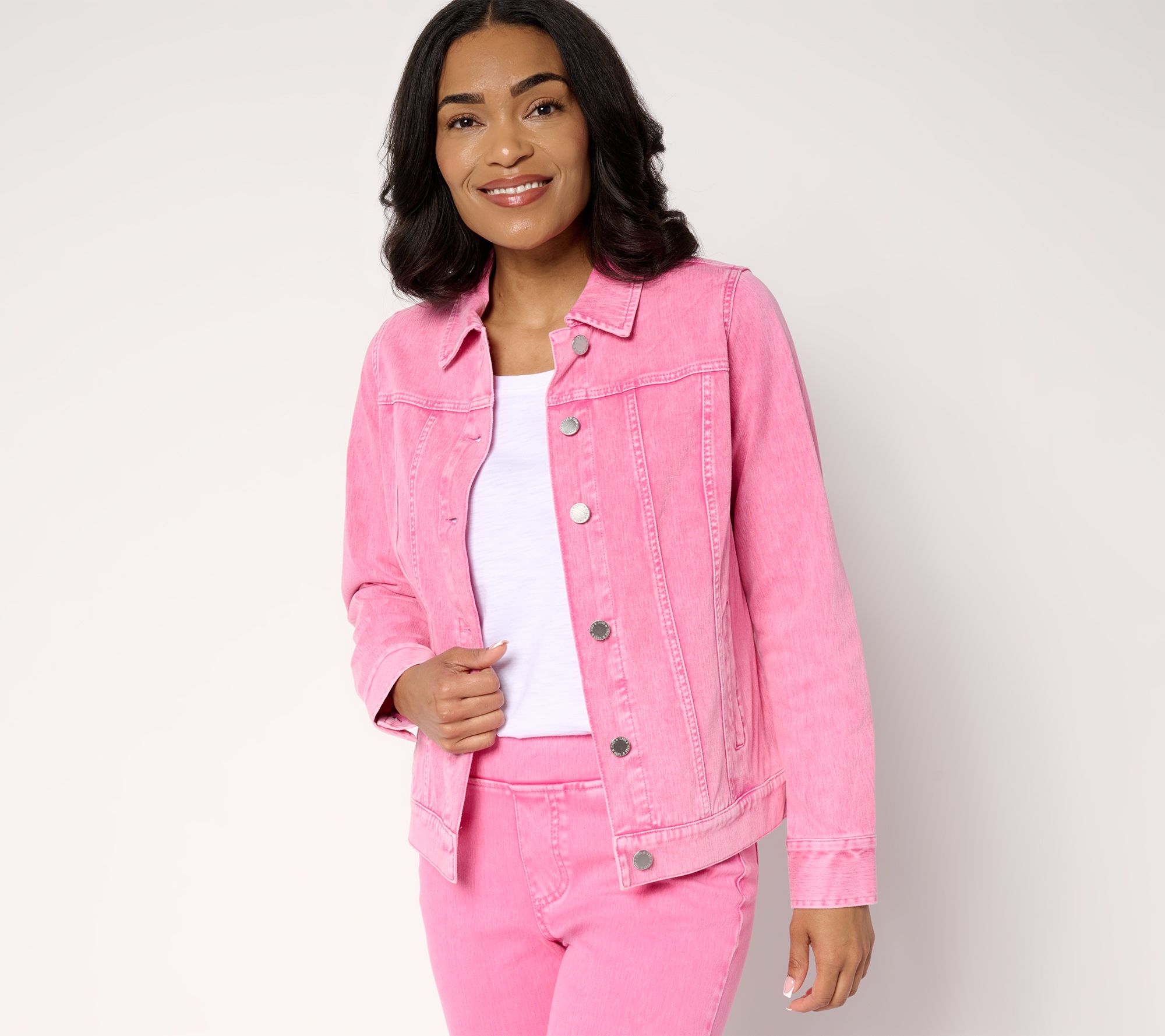 Belle by Kim Gravel Delray Denim Classic Jean Jacket
