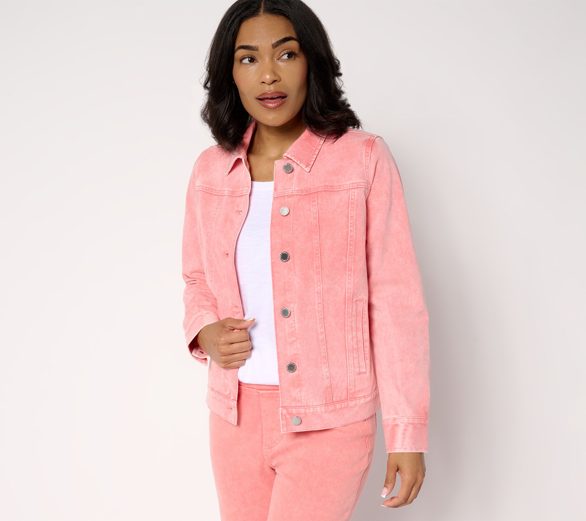 Belle by Kim Gravel Delray Denim Classic Jean Jacket