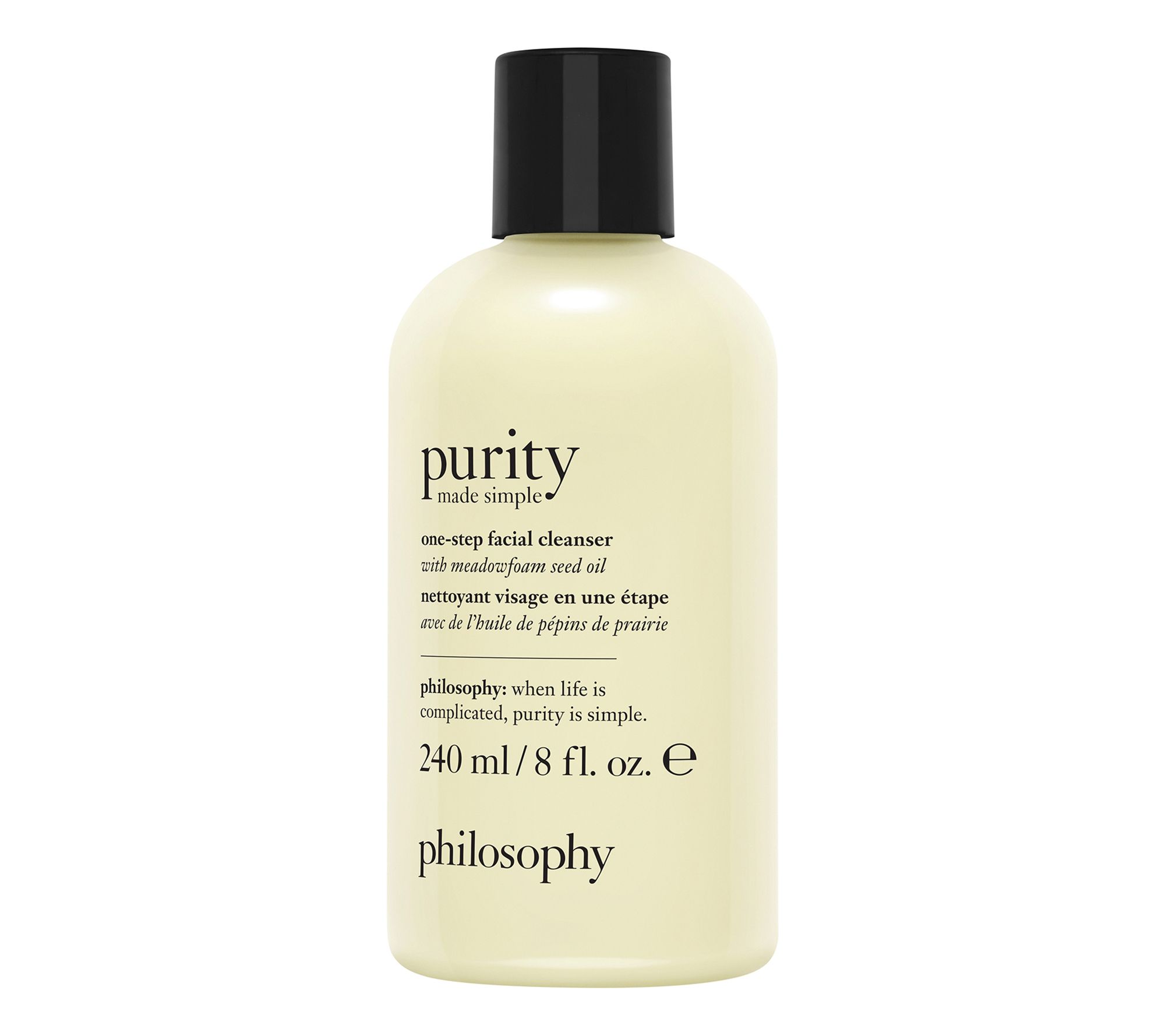 philosophy 8 oz purity made simple one-step fac ial cleanser