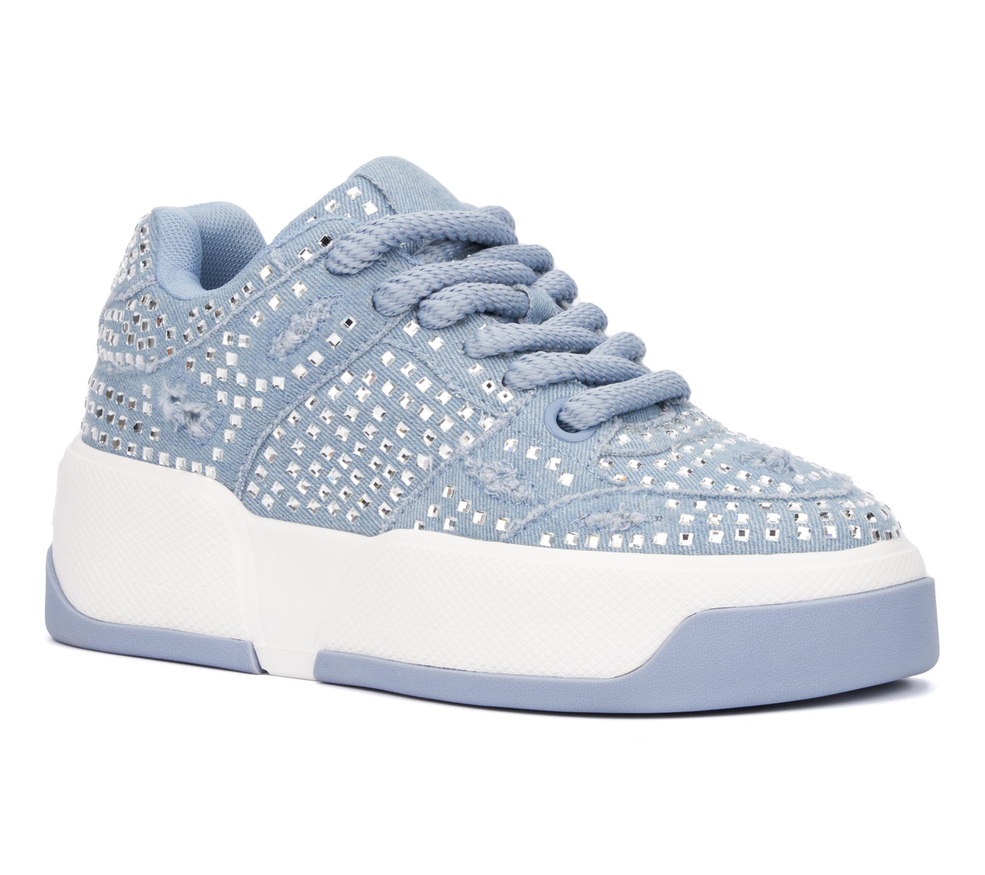 Olivia Miller Women's Lunar Rays Sparkle Platform Sneakers