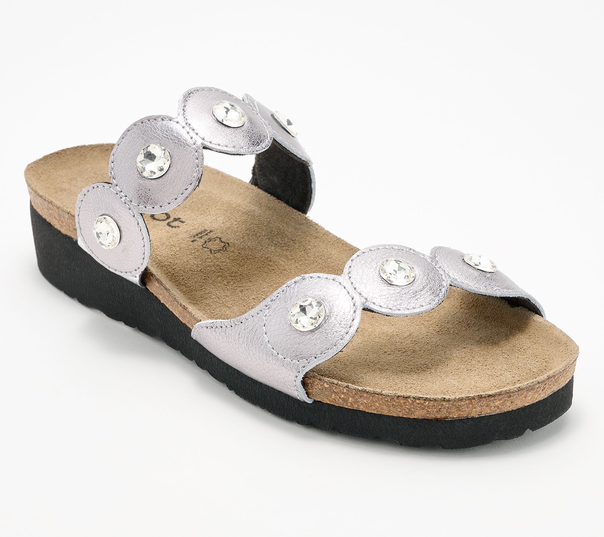 Naot Leather Slide Sandals - Hailey