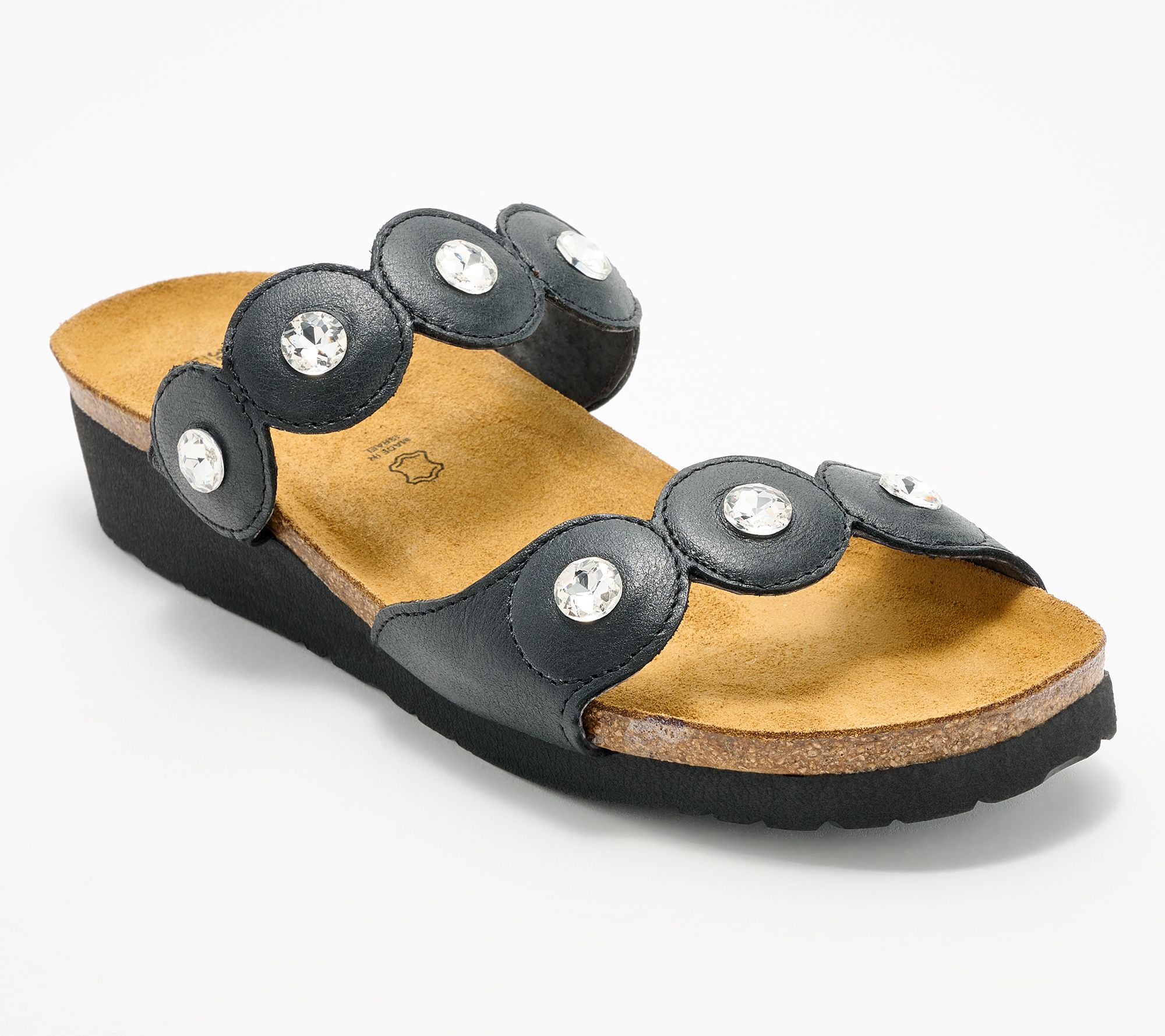 Naot Leather Slide Sandals - Hailey