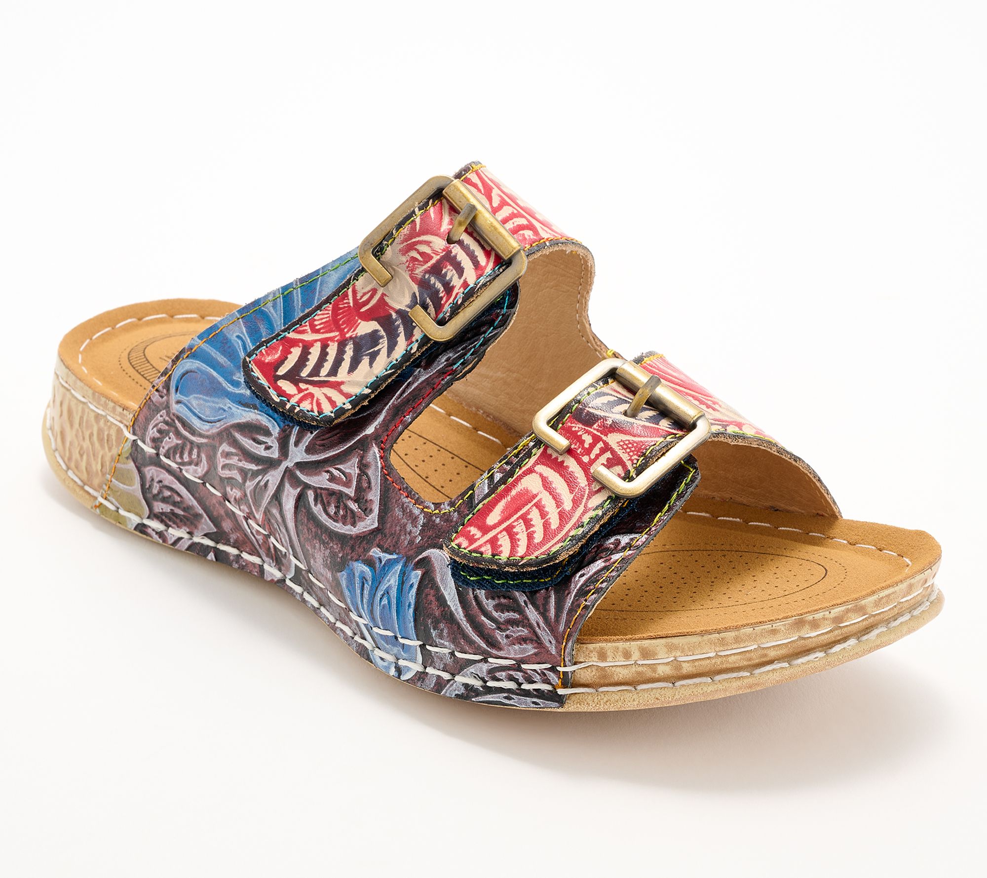 L'Artiste by Spring Step Leather Slide Sandals - Sunjai