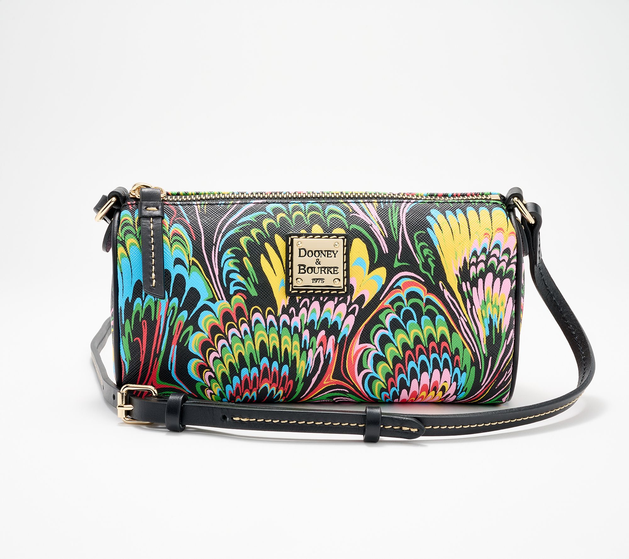 Dooney & Bourke Coated Cotton Plumes Buffy Crossbody