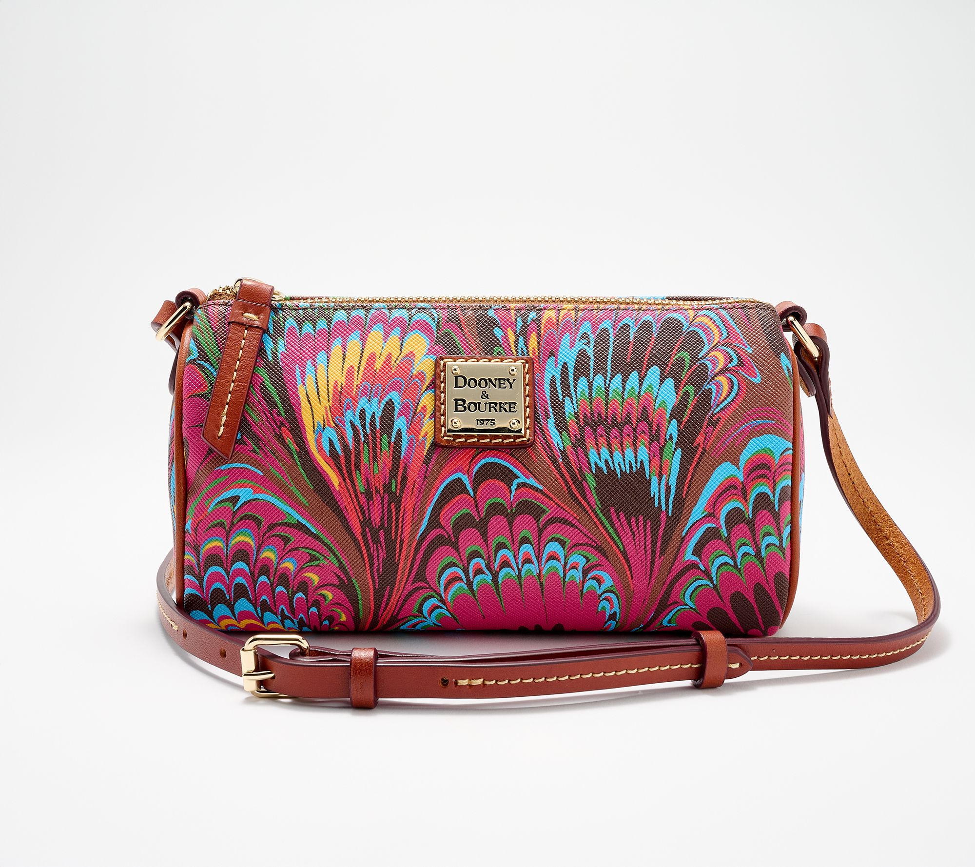 Dooney & Bourke Coated Cotton Plumes Buffy Crossbody