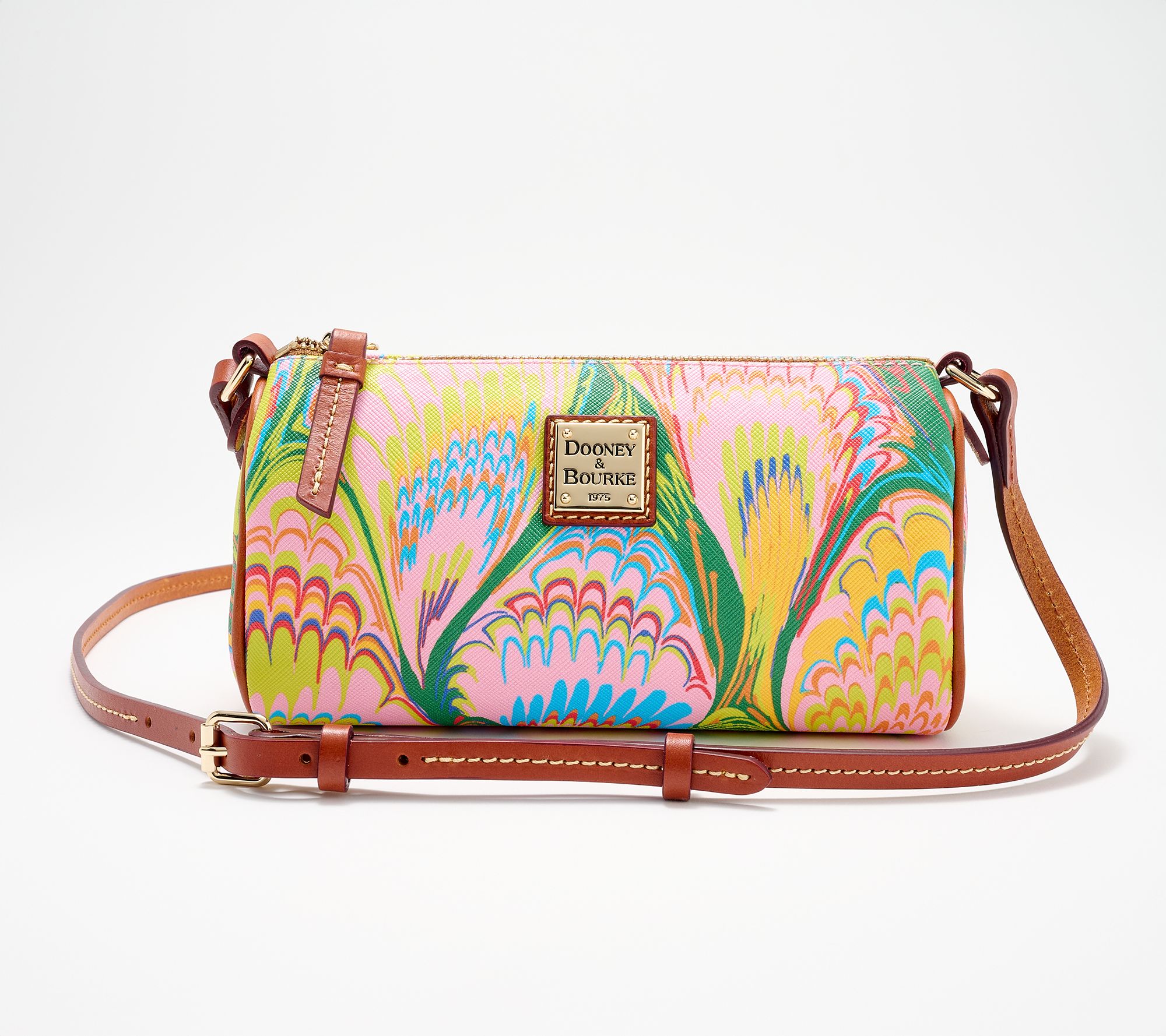 Dooney & Bourke Coated Cotton Plumes Buffy Crossbody